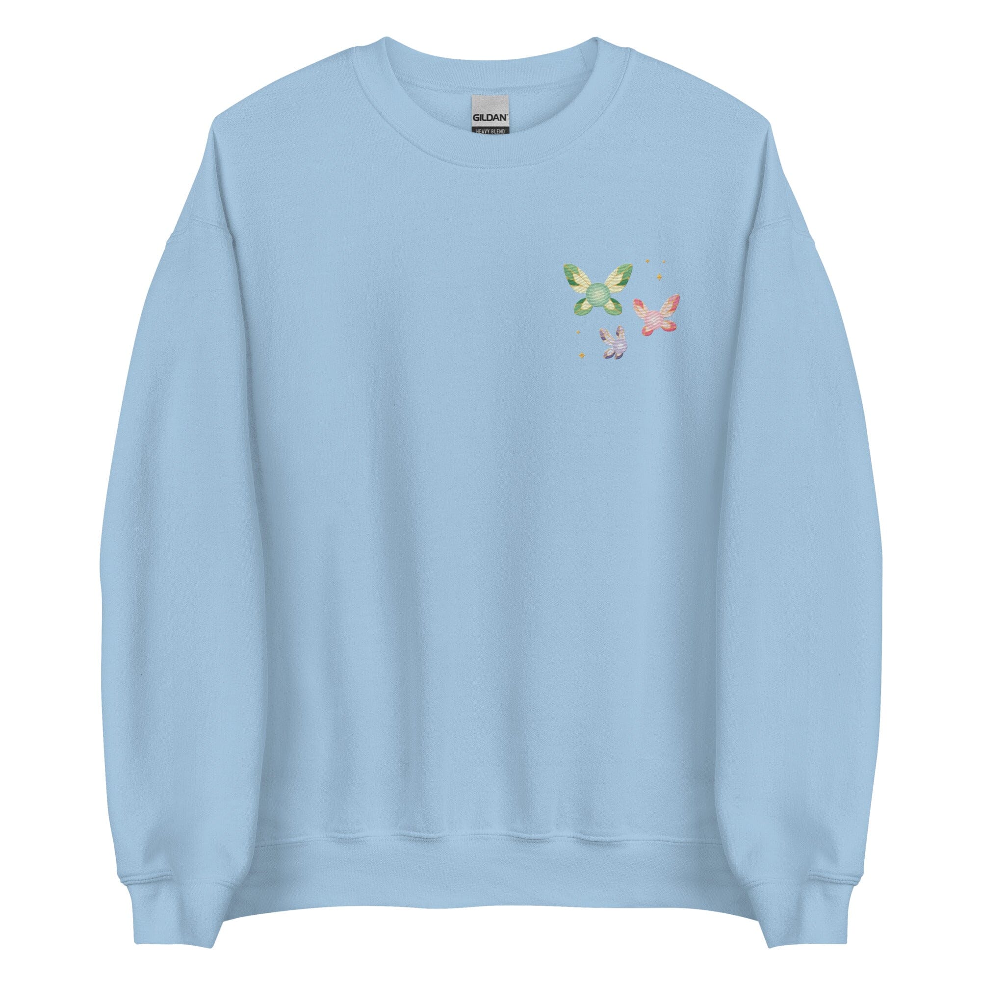 Navi Fairies | Embroidered Unisex Sweatshirt | The legend of Zelda Threads & Thistles Inventory Light Blue S