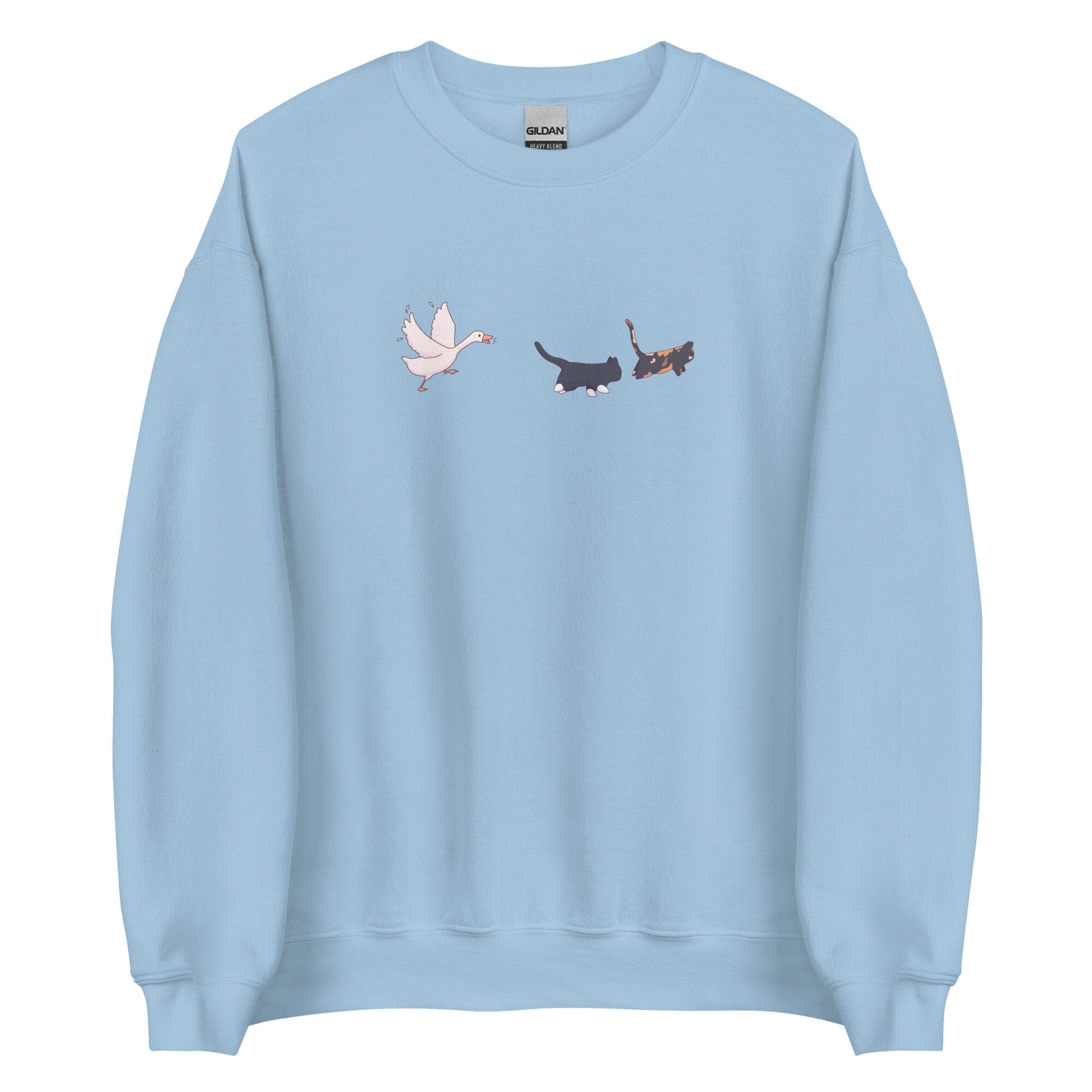 Goose Chase | Unisex Sweatshirt | TTI Stream Threads & Thistles Inventory Light Blue S