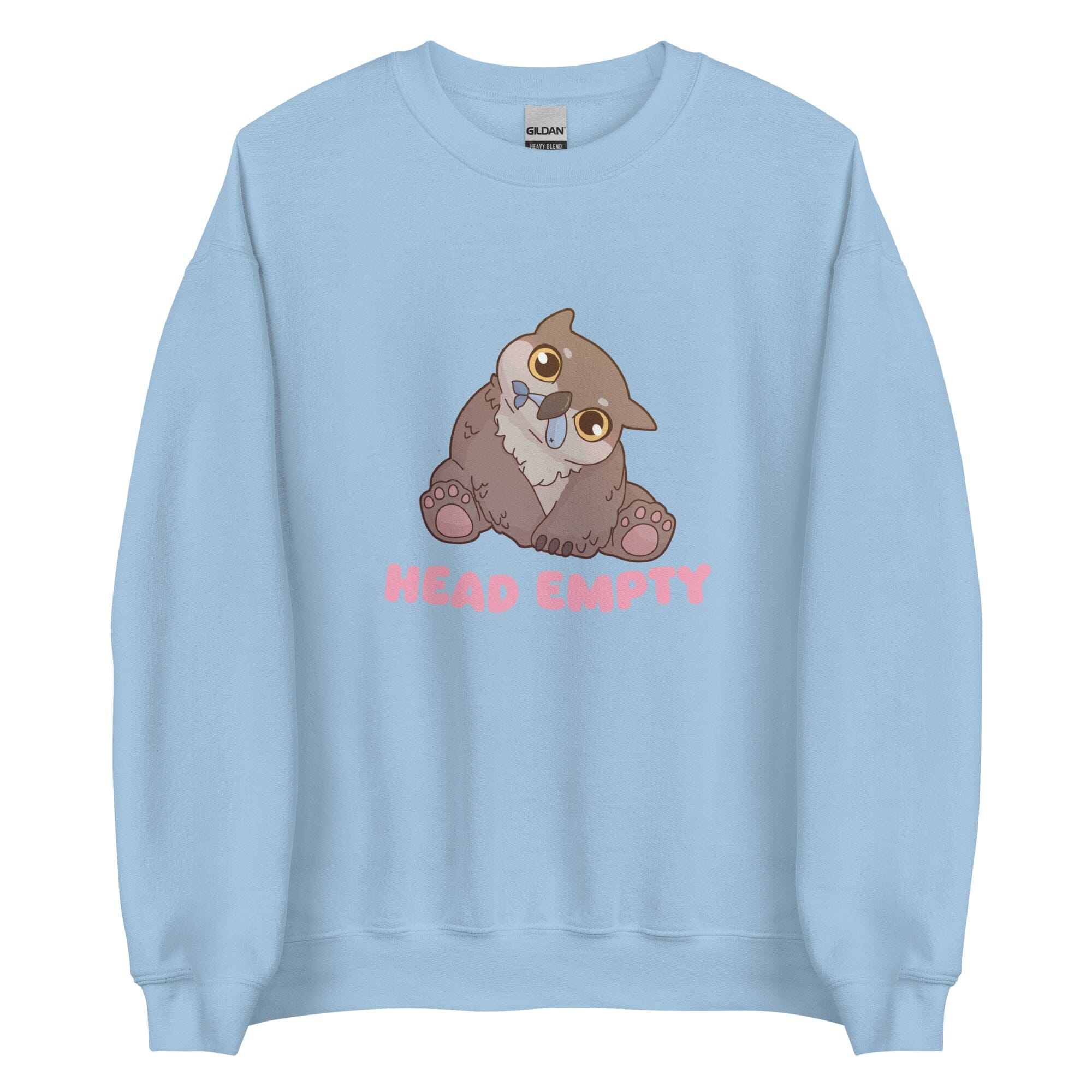 Heaad Empty | Unisex Sweatshirt | Baldur's Gate Threads & Thistles Inventory Light Blue S