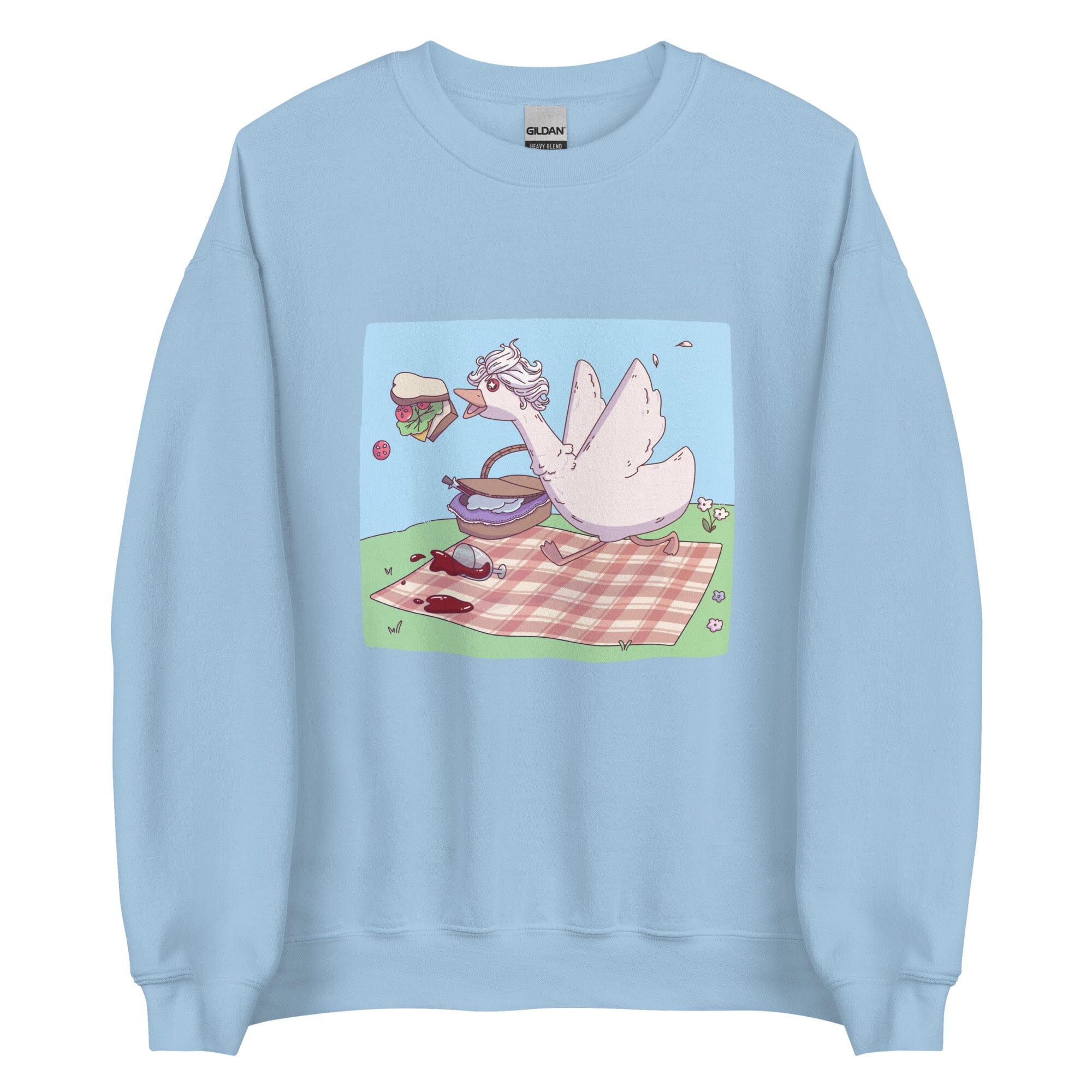 Goosestarion | Unisex Sweatshirt | Baldur's Gate Threads & Thistles Inventory Light Blue S