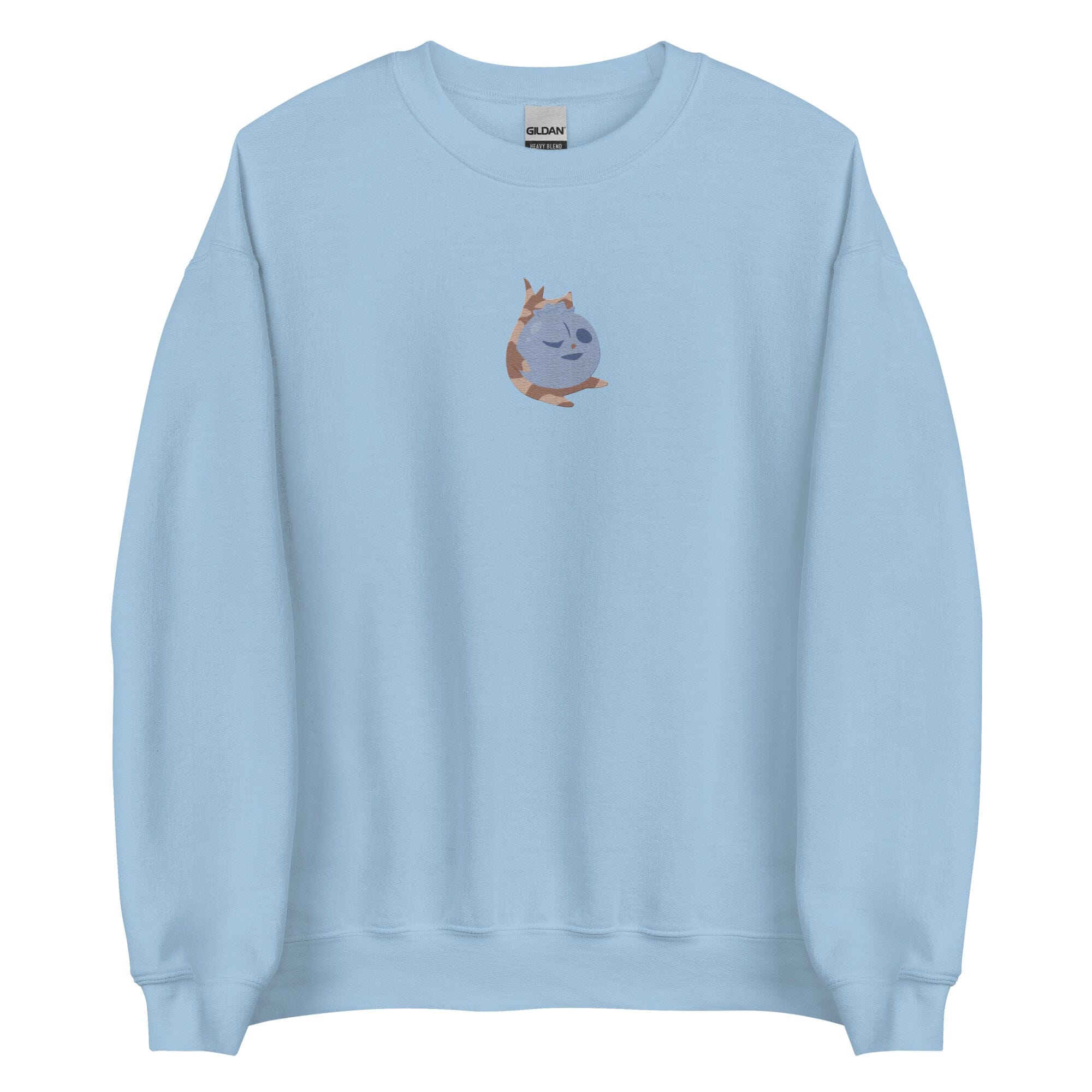 Blueberry Korok | Embroidered Unisex Sweatshirt | Titty Tea Zelda Threads & Thistles Inventory Light Blue S
