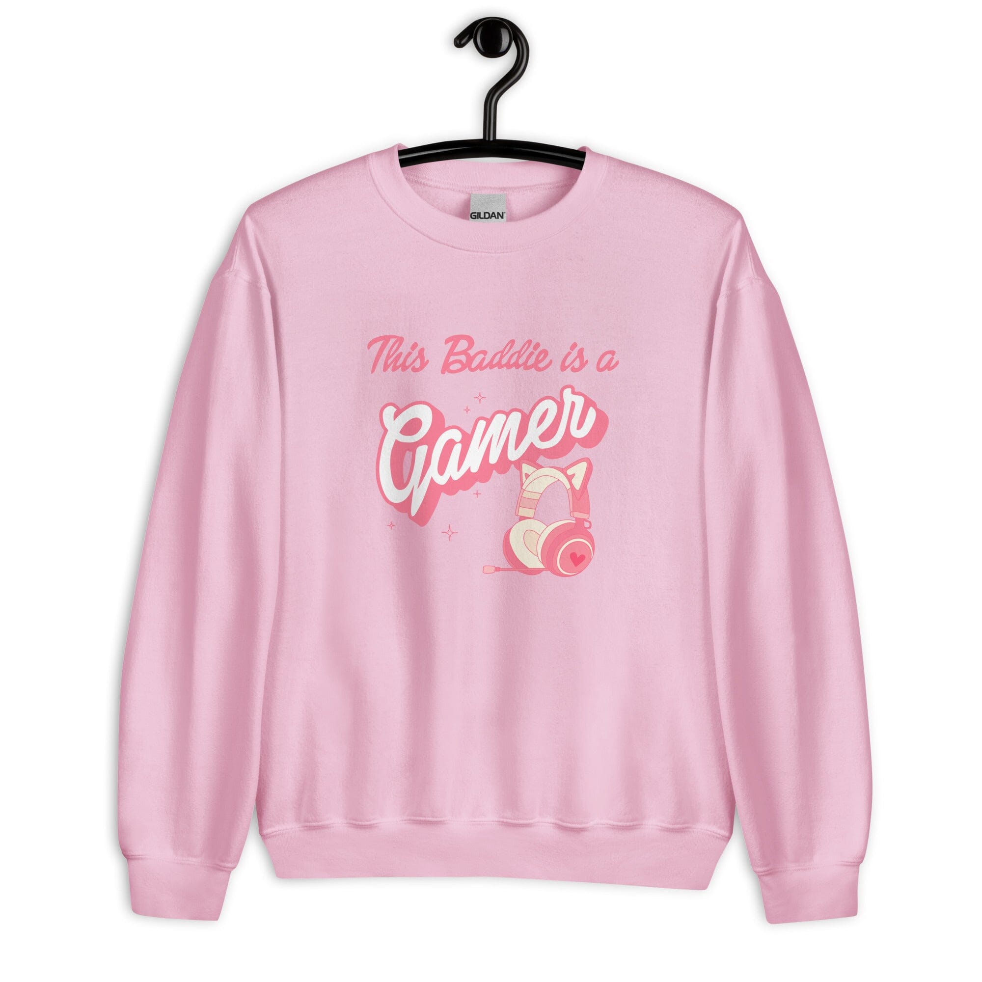 This Baddie is a Gamer | Unisex Sweatshirt | Feminist Gamer Threads & Thistles Inventory 