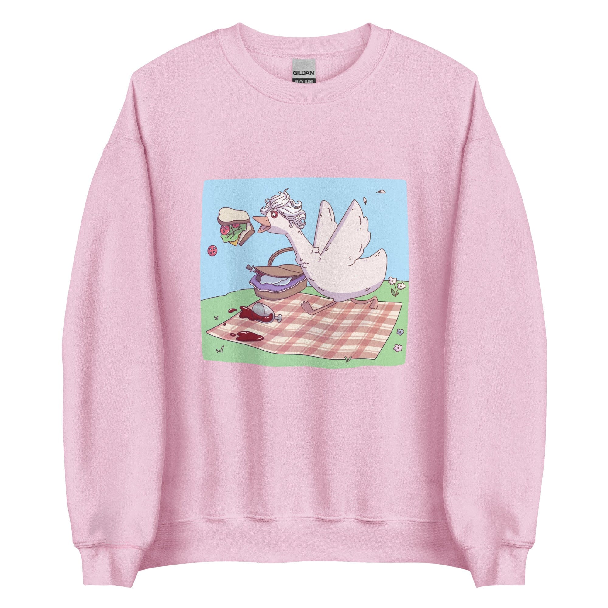 Goosestarion | Unisex Sweatshirt | Baldur's Gate Threads & Thistles Inventory Light Pink S