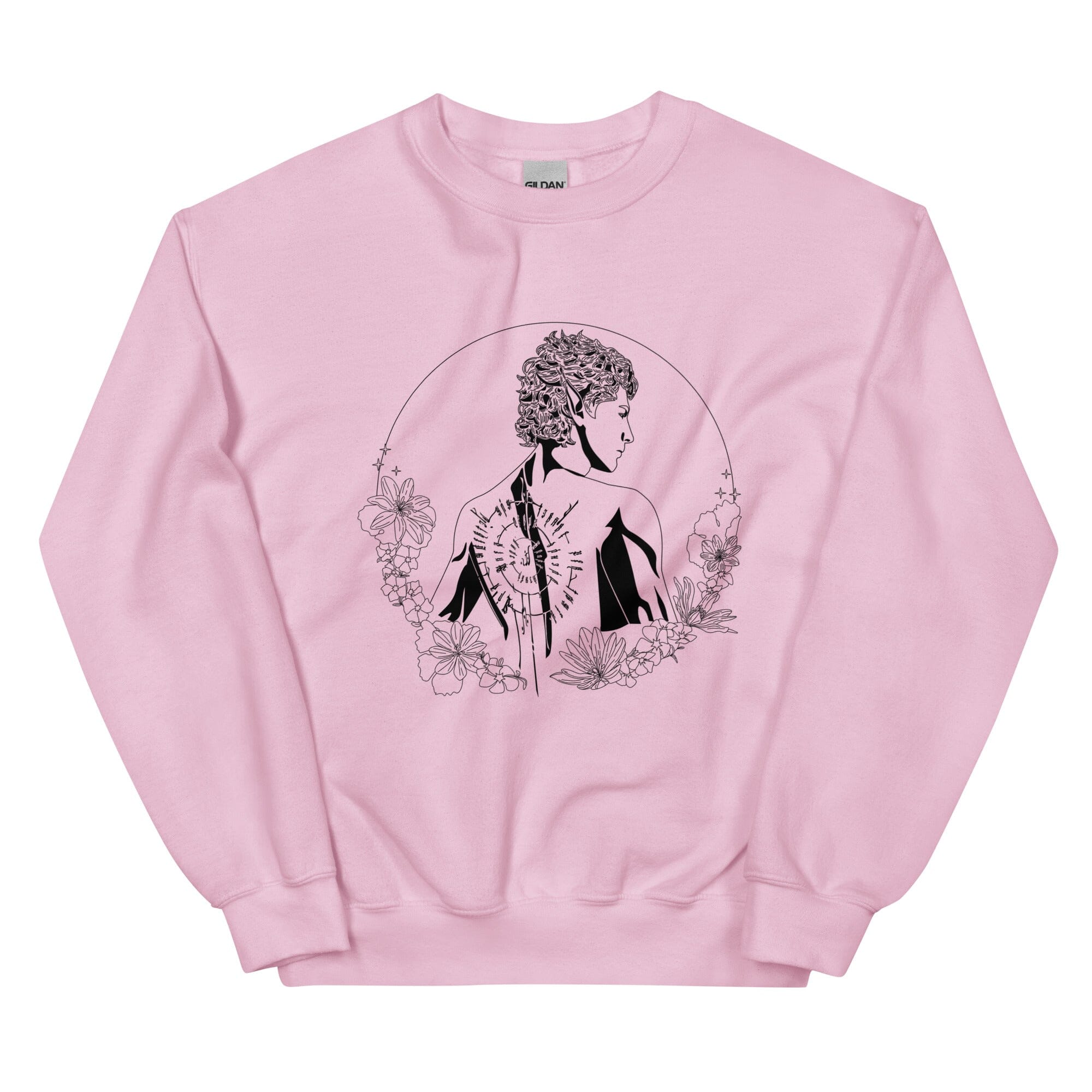 Astarion | Unisex Sweatshirt | Baldur's Gate Threads & Thistles Inventory Light Pink S