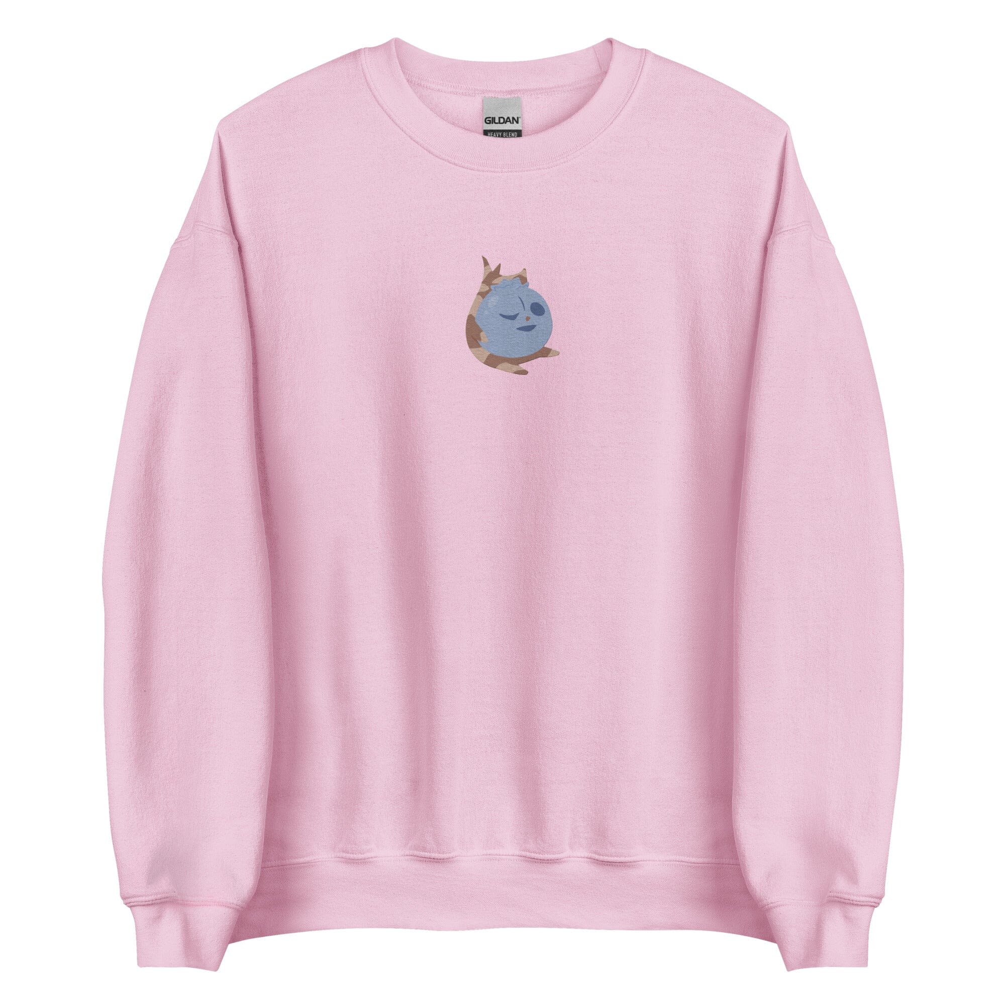 Blueberry Korok | Embroidered Unisex Sweatshirt | Titty Tea Zelda Threads & Thistles Inventory Light Pink S