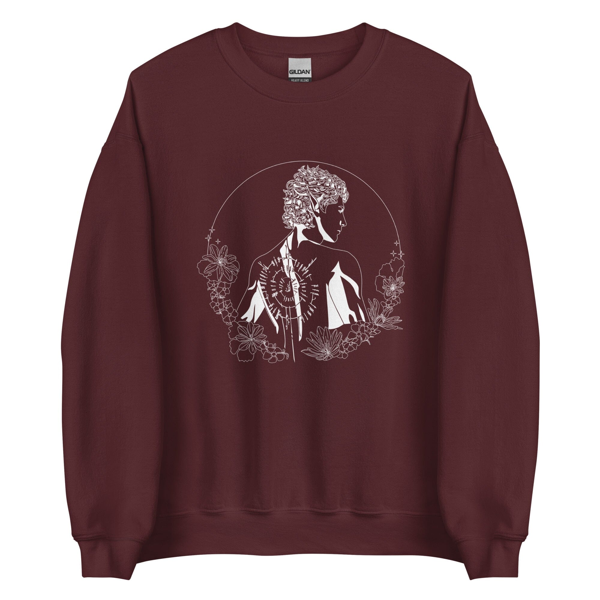 Astarion | Unisex Sweatshirt | Baldur's Gate Threads & Thistles Inventory Maroon S