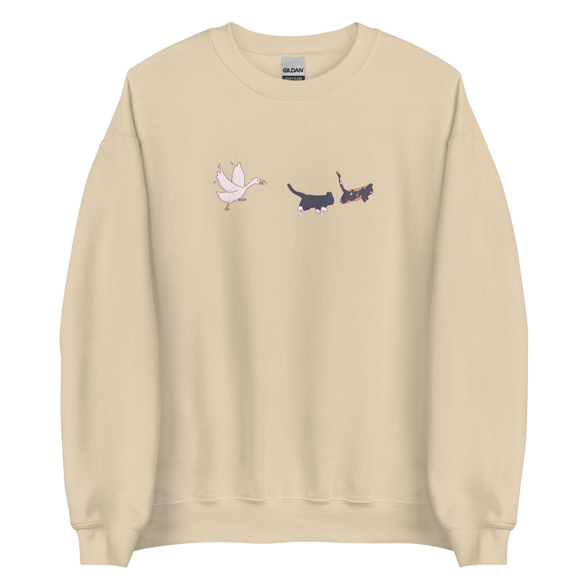Goose Chase | Unisex Sweatshirt | TTI Stream Threads & Thistles Inventory Sand S