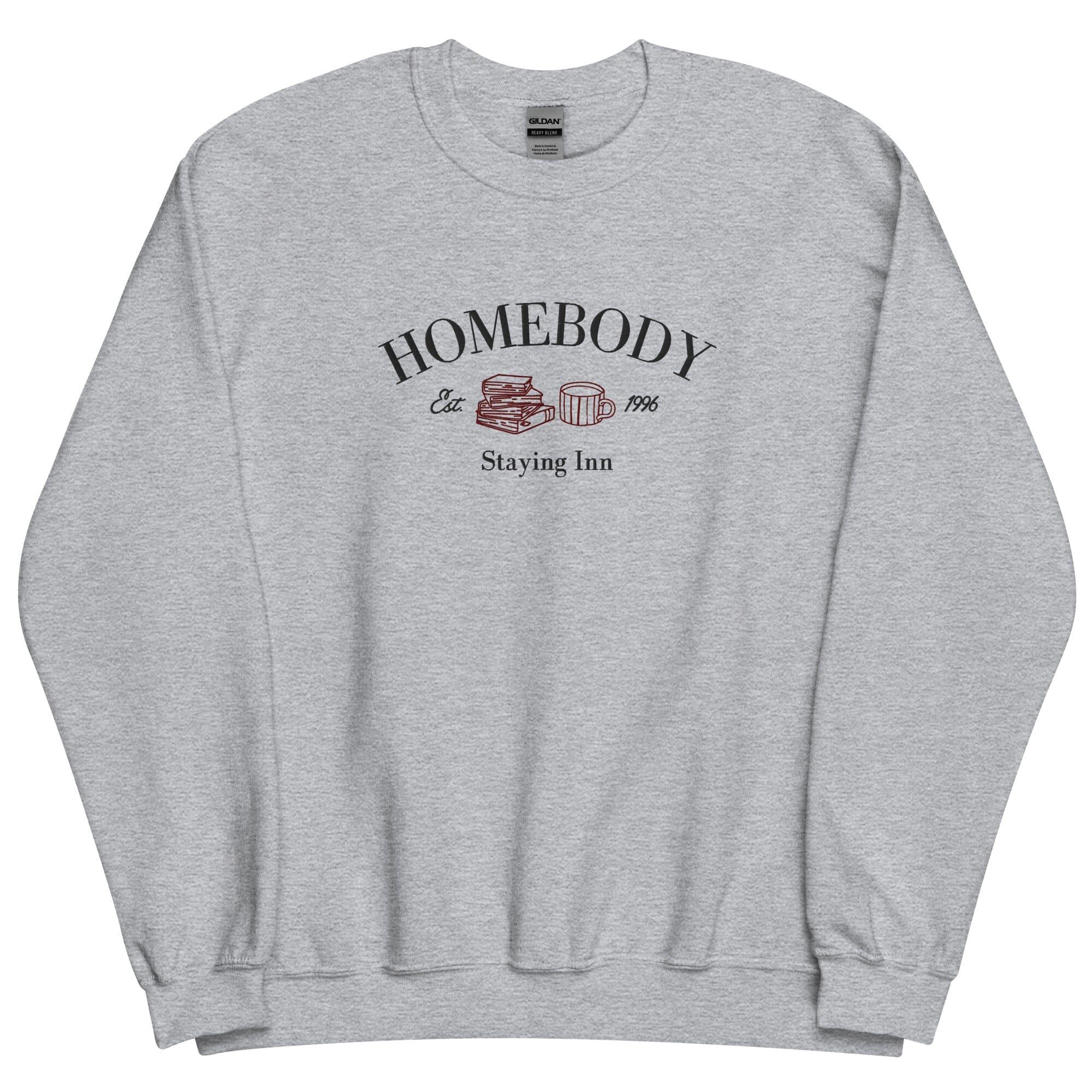 Homebody Staying Inn| Embroidered Unisex Sweatshirt | Cozy games & Hobbies Threads & Thistles Inventory Sport Grey S