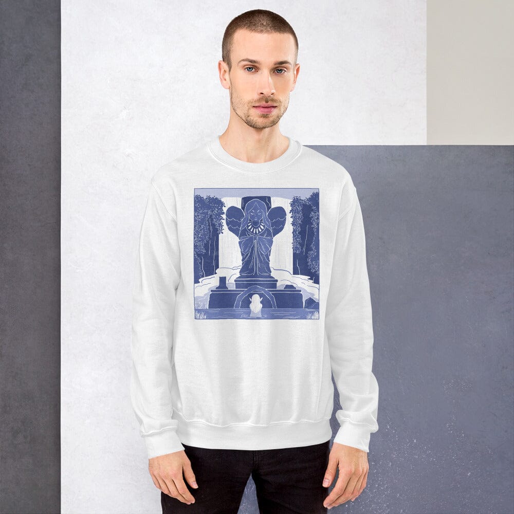 Goddess Statue | Unisex Sweatshirt | The Legend of Zelda Threads & Thistles Inventory White S