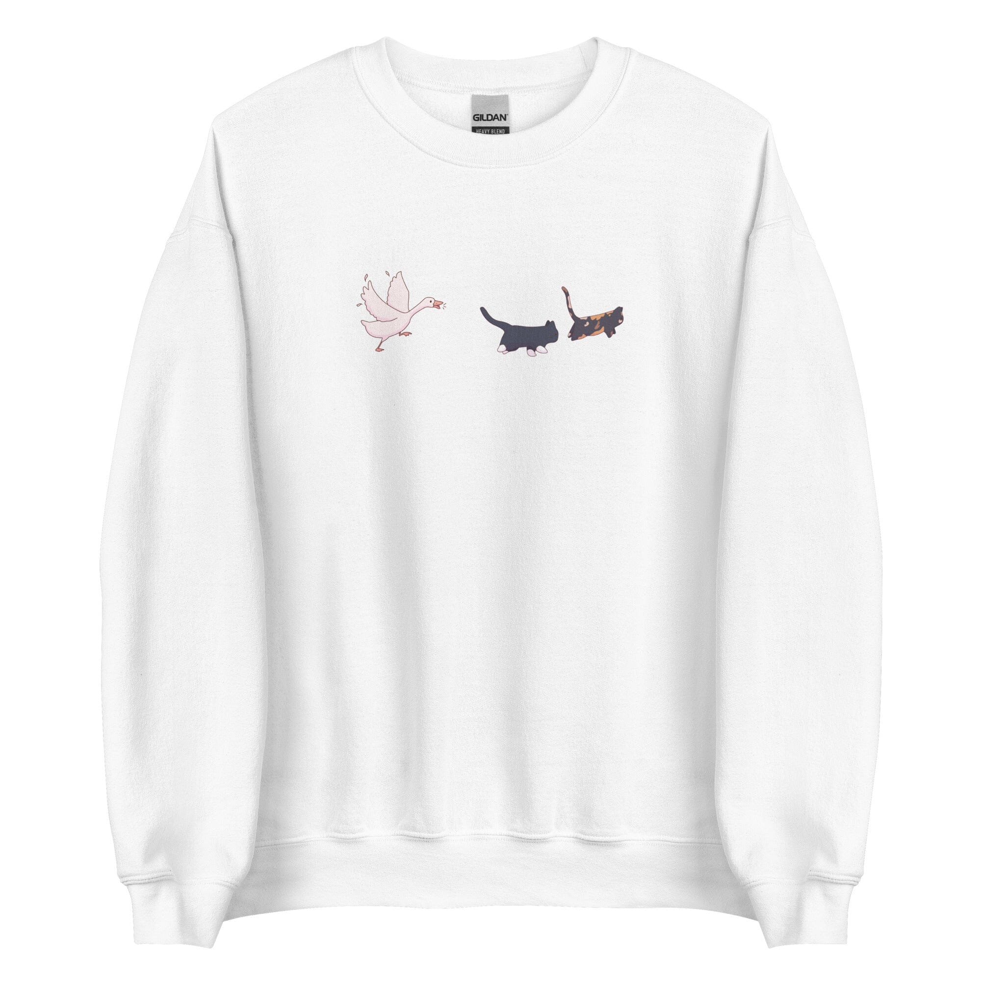 Goose Chase | Unisex Sweatshirt | TTI Stream Threads & Thistles Inventory White S
