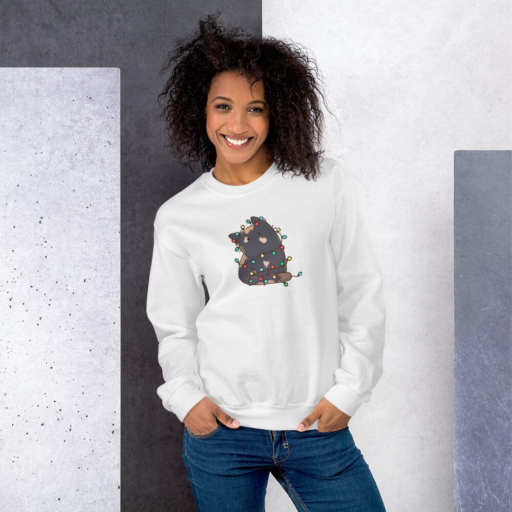 Christmas Torti Kitty | Unisex sweatshirt | TTI Stream Christmas Threads & Thistles Inventory