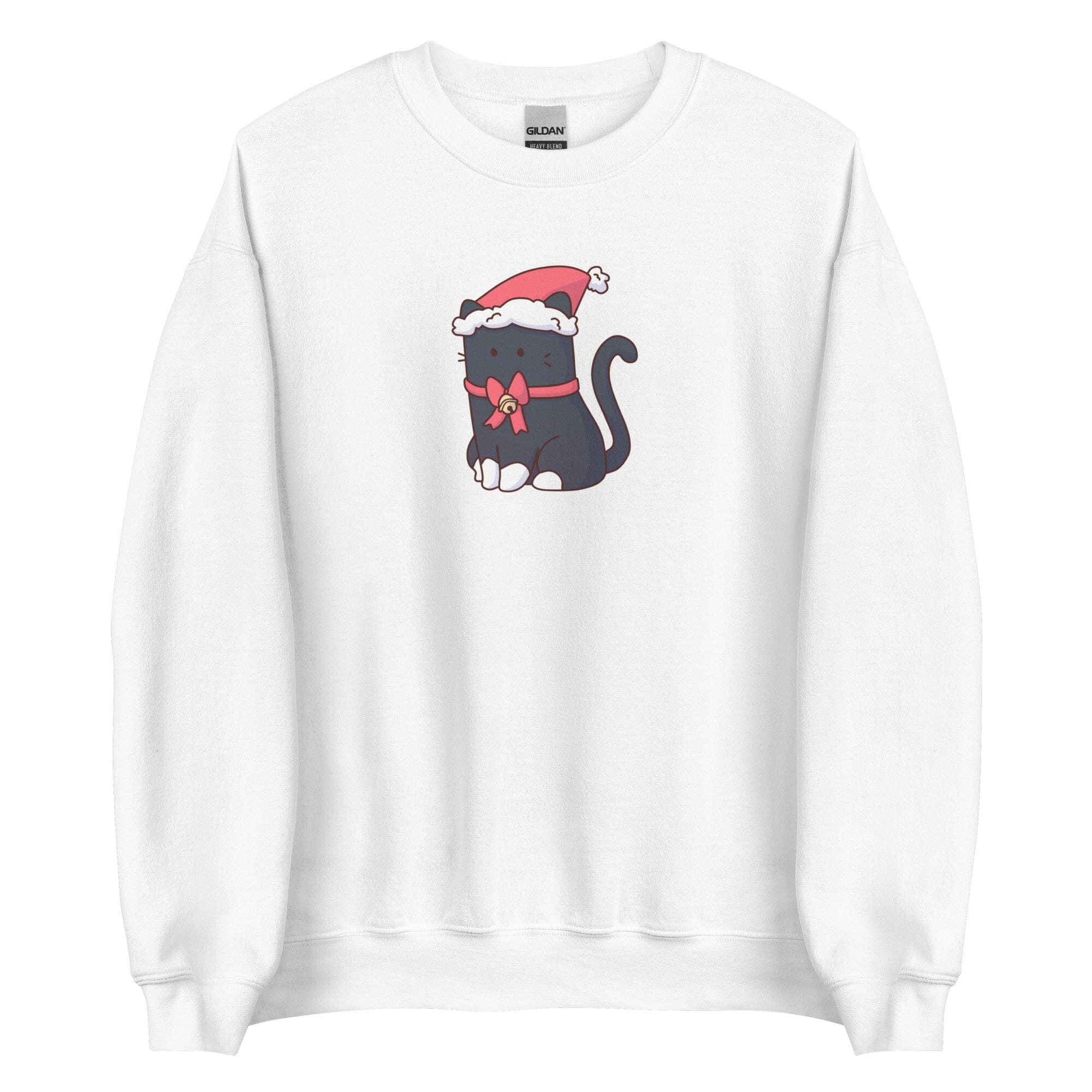 Christmas Tuxedo Kitty | Unisex Sweatshirt | TTI Stream Christmas Threads & Thistles Inventory White S