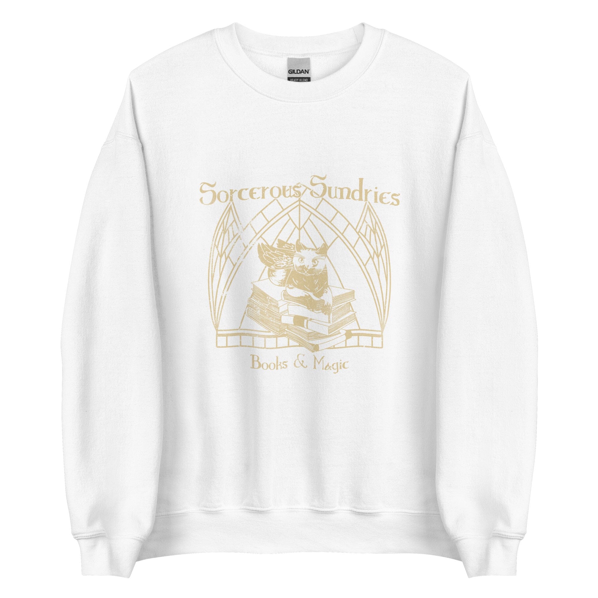Sorcerous Sundries | Unisex Sweatshirt | Baldur's Gate Threads & Thistles Inventory White S