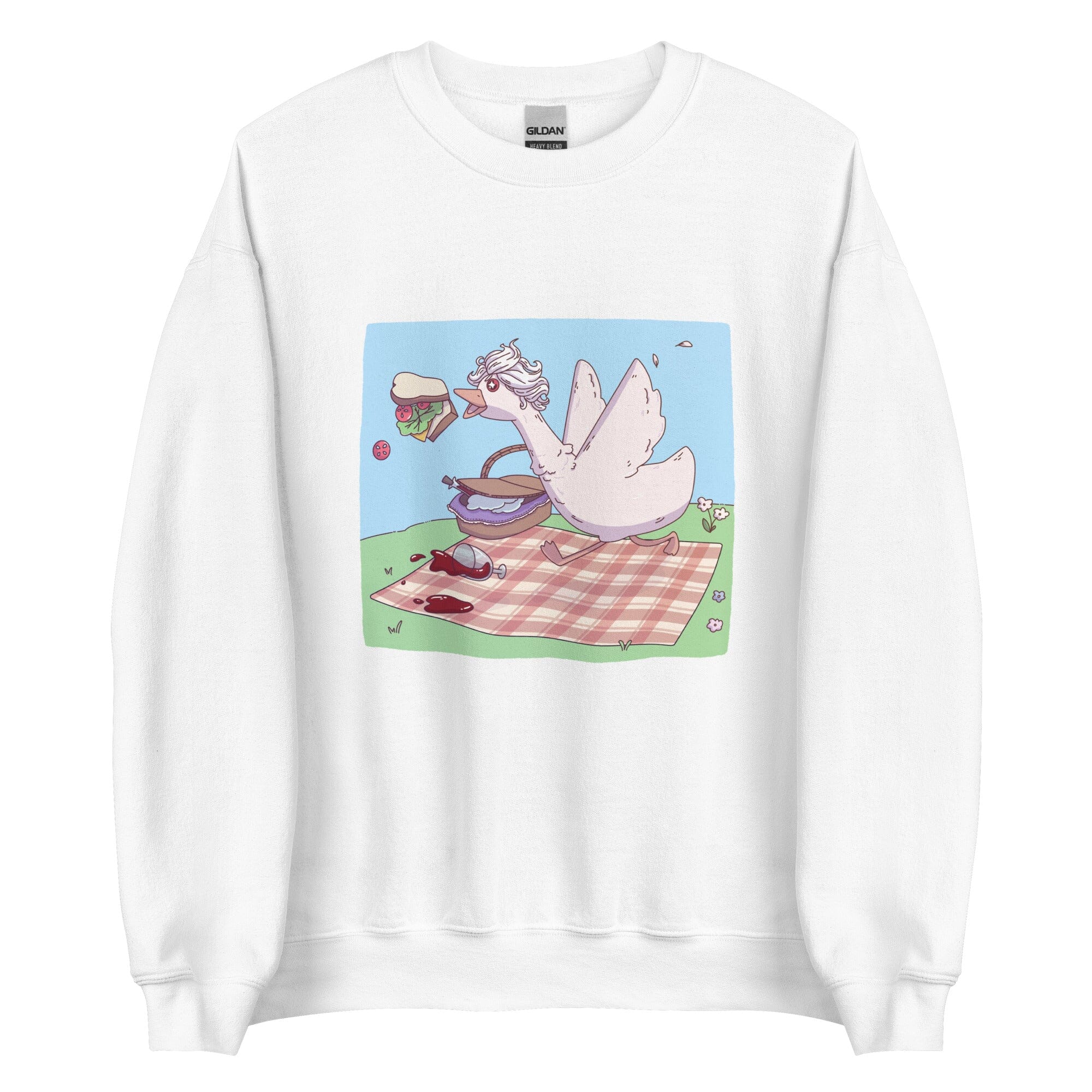 Goosestarion | Unisex Sweatshirt | Baldur's Gate Threads & Thistles Inventory White S