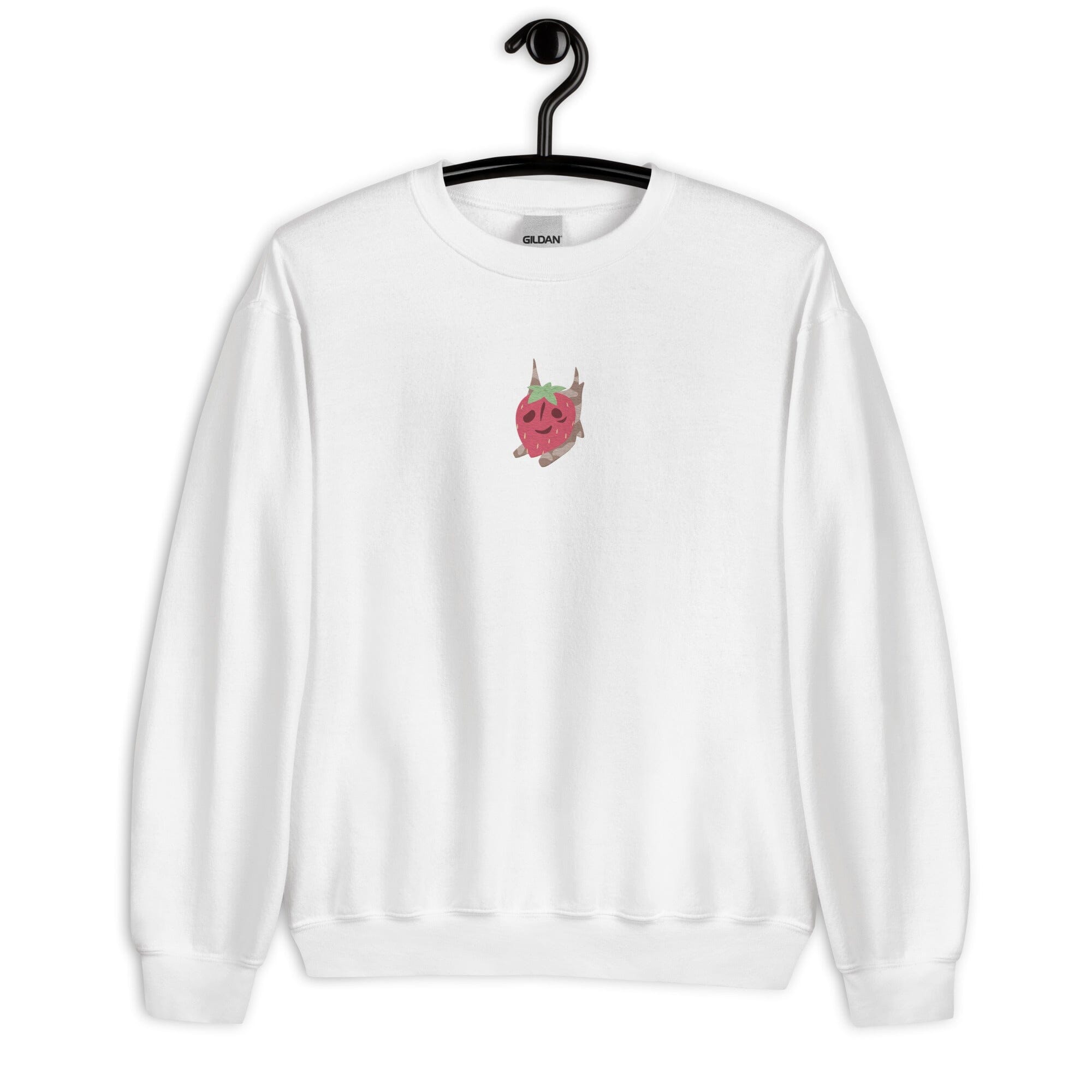 Strawberry Korok | Embroidered Unisex Sweatshirt | Titty Tea Zelda Threads & Thistles Inventory