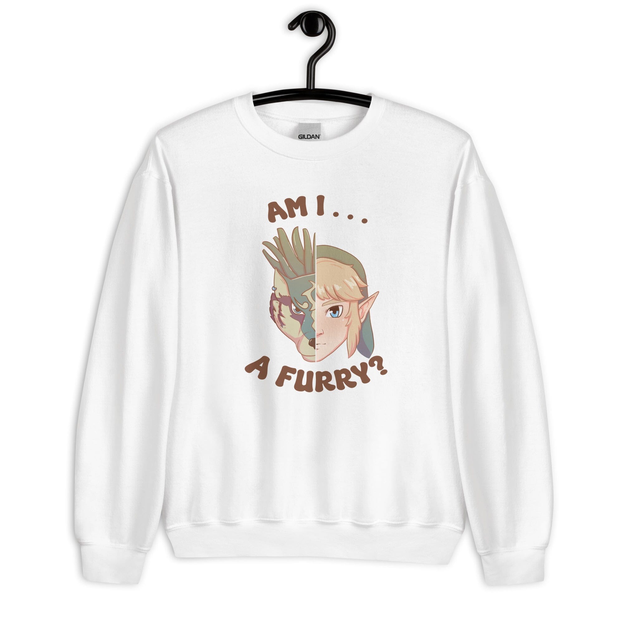 Am I a Furry? | Unisex Sweatshirt | Titty Tea Zelda Threads & Thistles Inventory