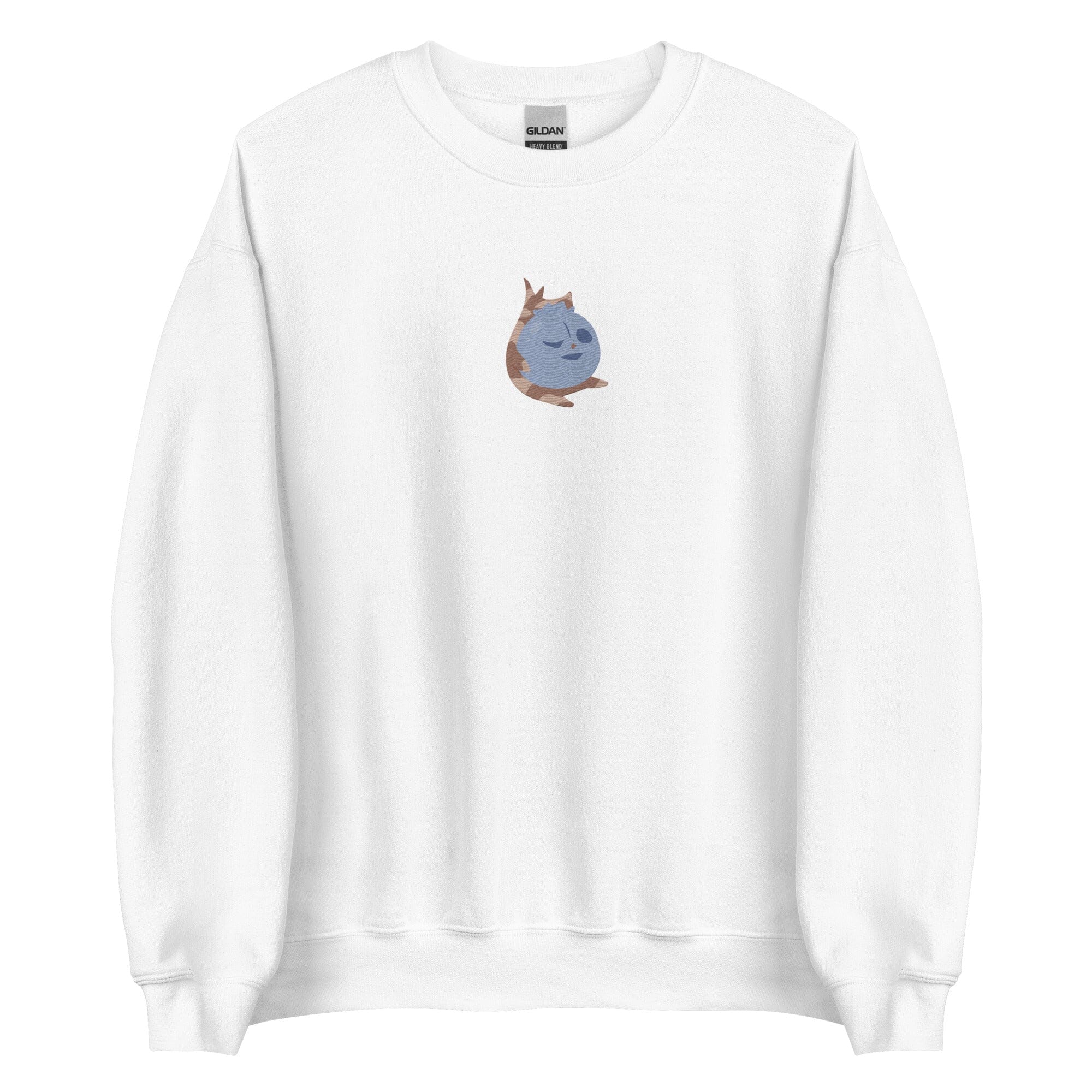 Blueberry Korok | Embroidered Unisex Sweatshirt | Titty Tea Zelda Threads & Thistles Inventory White S
