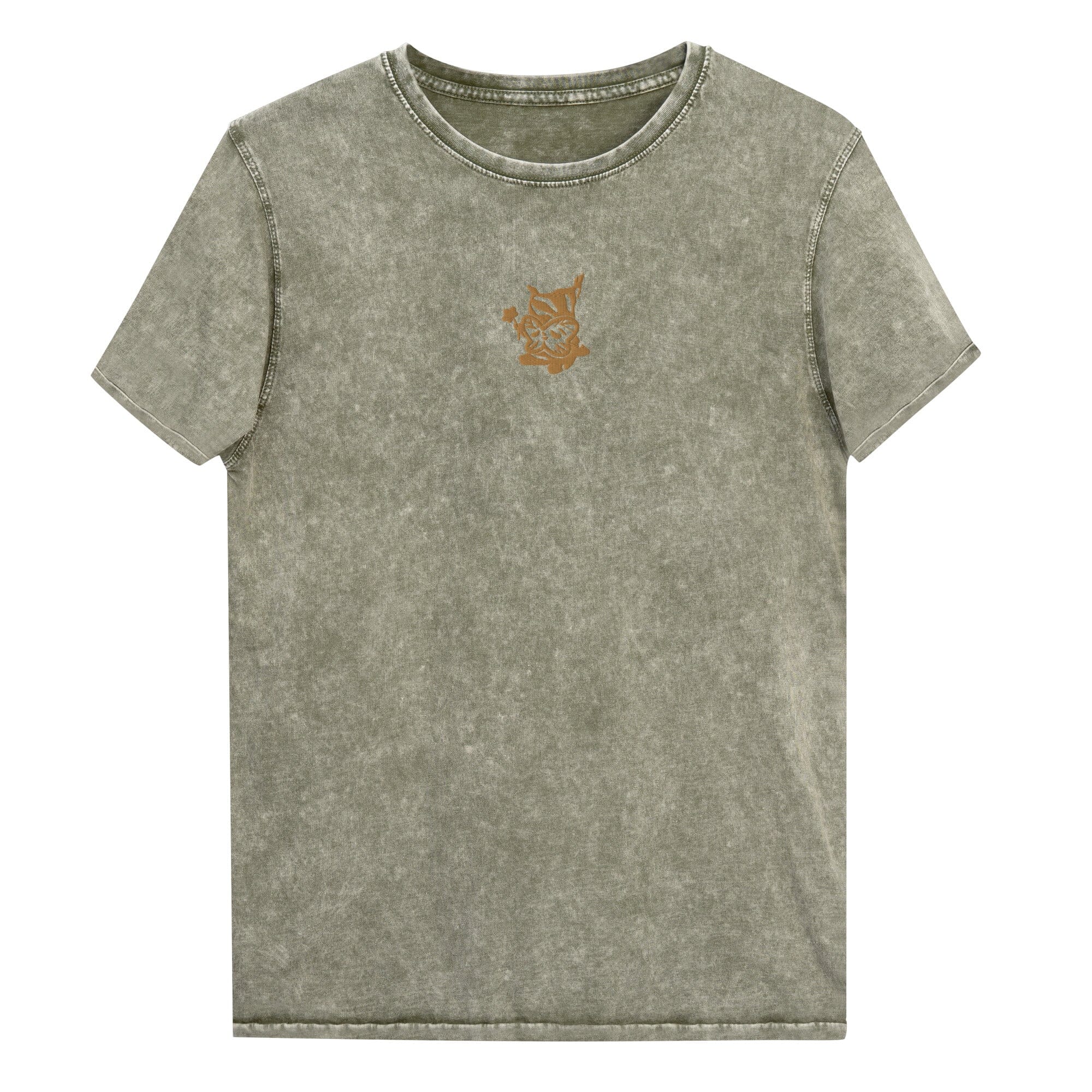 Golden Flower Korok | Denim T-Shirt | The Legend of Zelda Threads & Thistles Inventory Dark Army Green S