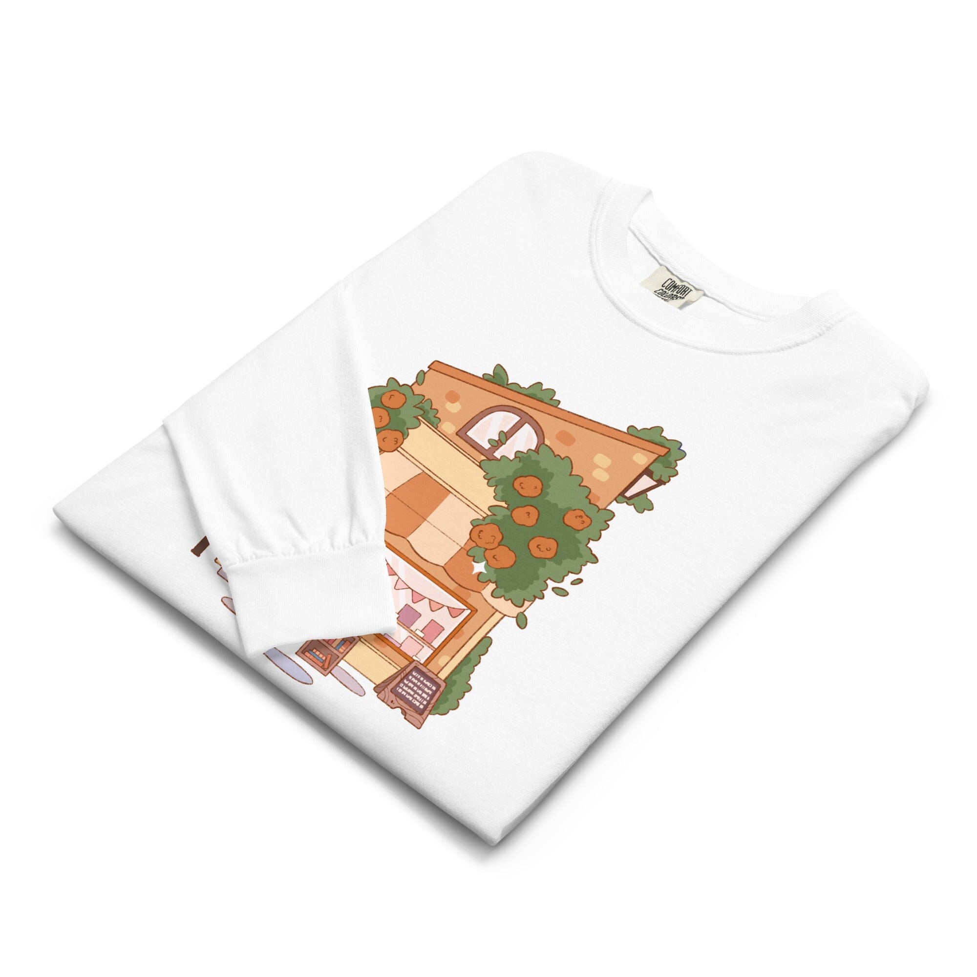 Cozy Bookstore | Long-sleeve shirt | Cozy Games & Hobbies Threads & Thistles Inventory