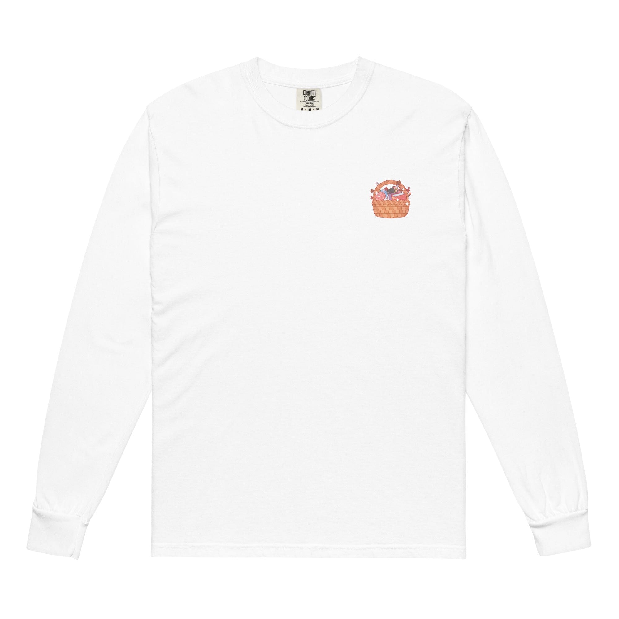 Cozy Hobby Basket | Long-sleeve shirt | Cozy Games & Hobbies Threads & Thistles Inventory White S