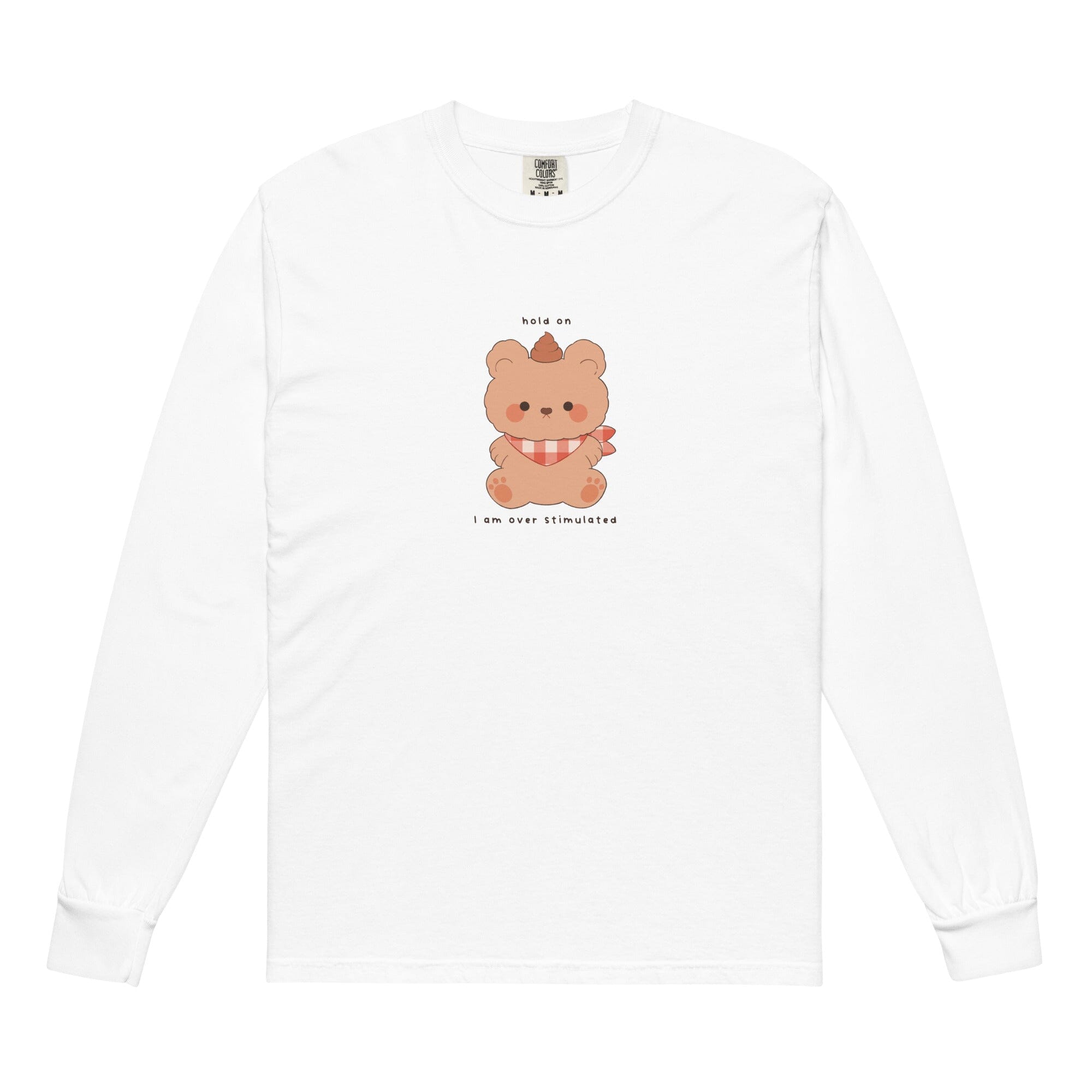 I Am Overstimulated | Long-sleeve shirt | Cozy Games & Hobbies Threads & Thistles Inventory White S