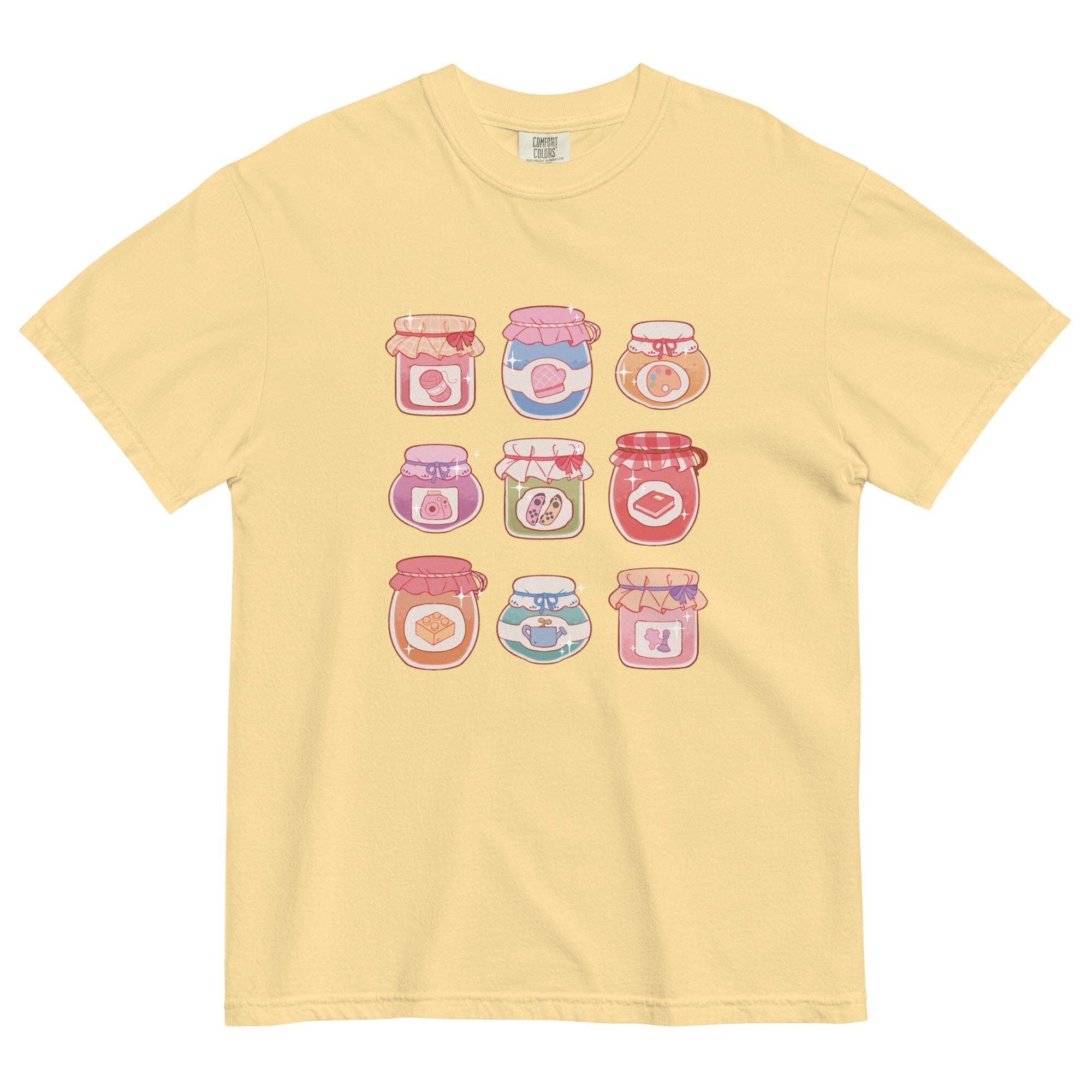 Cozy Hobby Jams | Unisex garment-dyed heavyweight t-shirt | Cozy Games & Hobbies Threads & Thistles Inventory Butter S