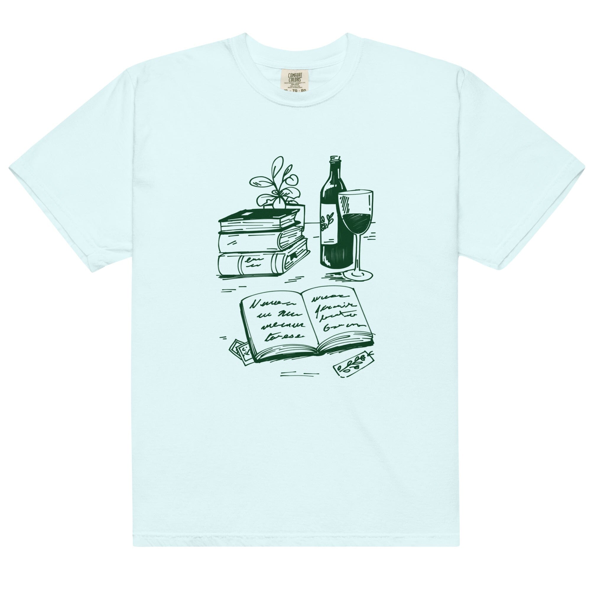 Cozy Hobby Vignette | Relaxed T-shirt | Cozy Games & Hobbies Threads & Thistles Inventory Chambray S