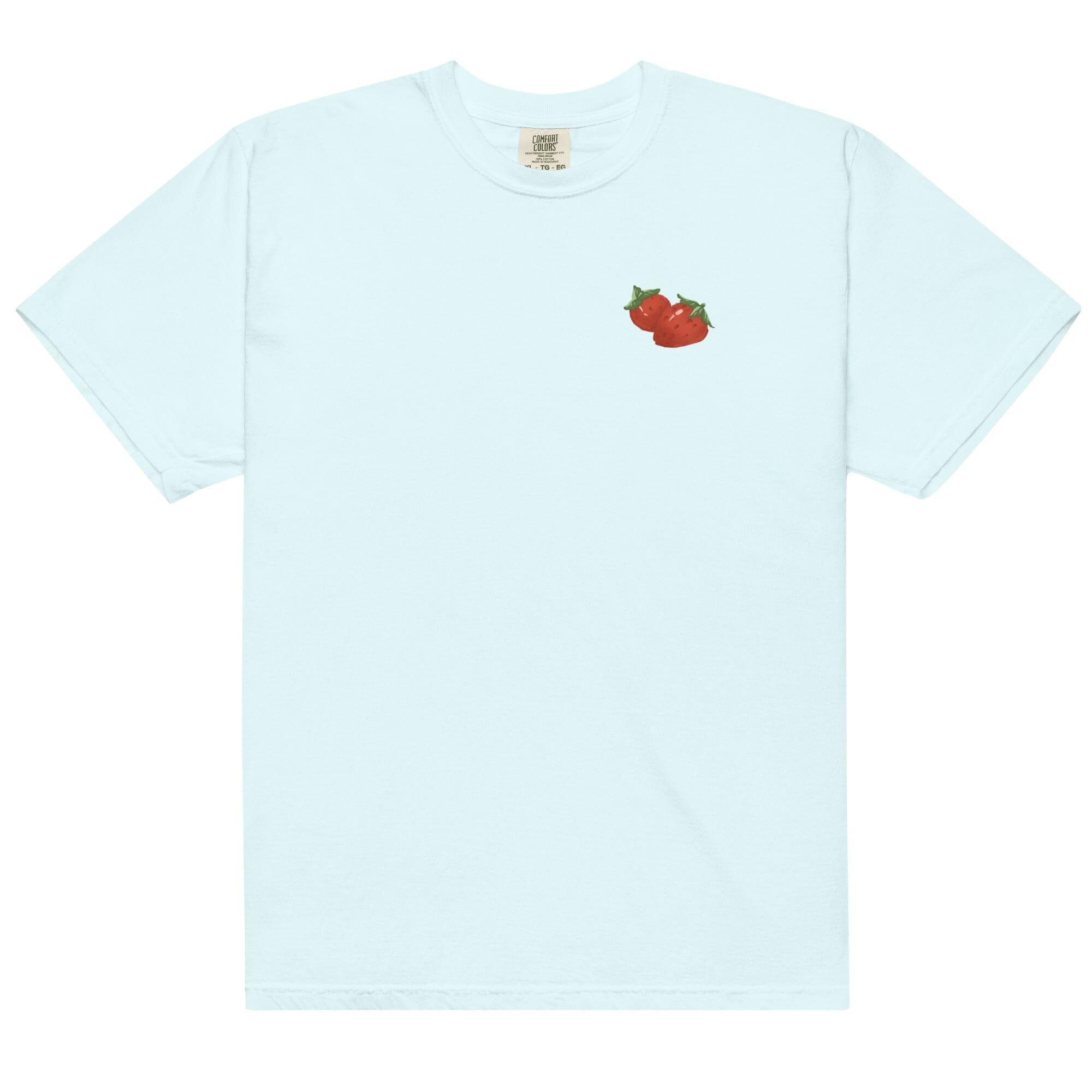 A Cozy Life Stamp | Unisex garment-dyed heavyweight t-shirt | Cozy Games & Hobbies Threads & Thistles Inventory Chambray S