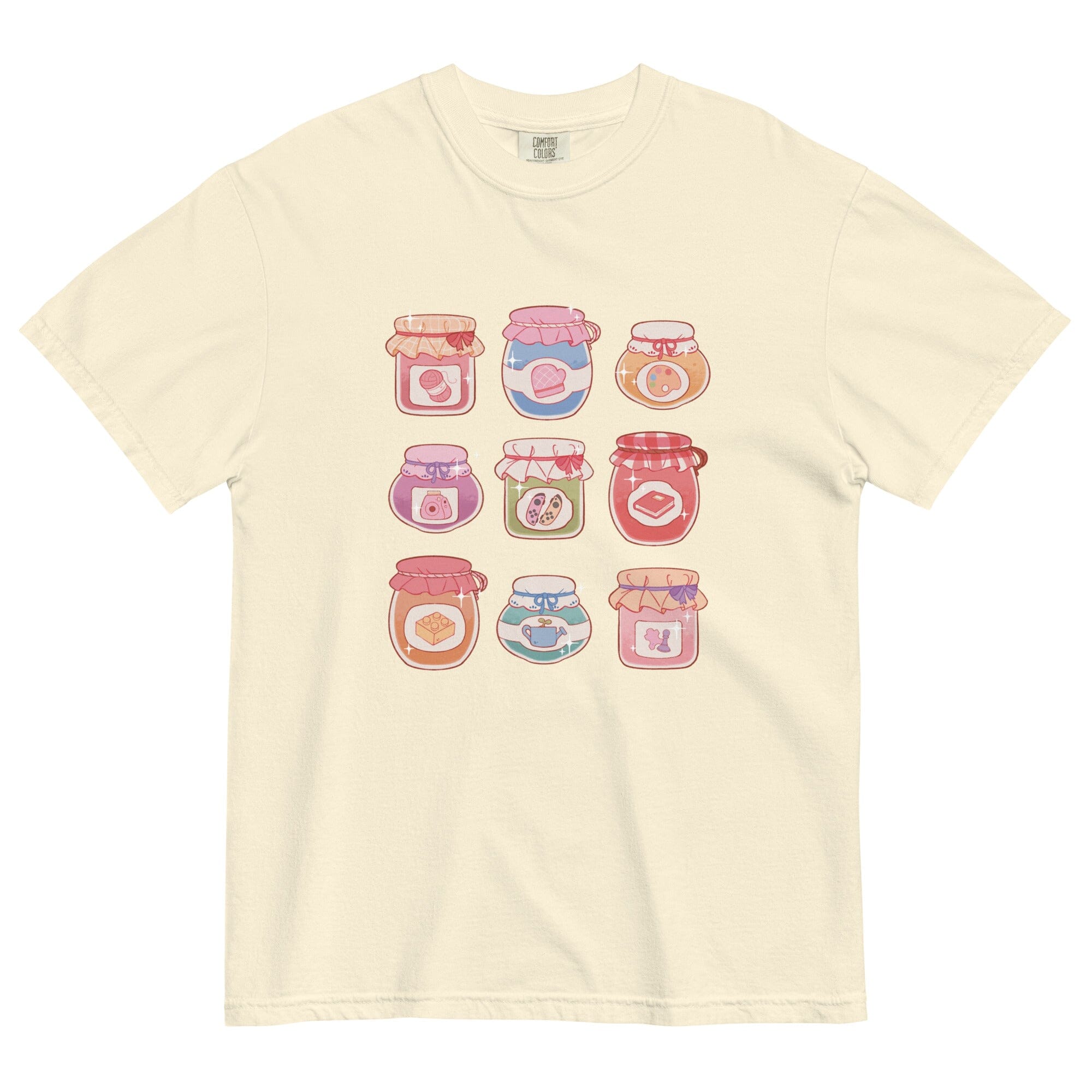 Cozy Hobby Jams | Unisex garment-dyed heavyweight t-shirt | Cozy Games & Hobbies Threads & Thistles Inventory Ivory S