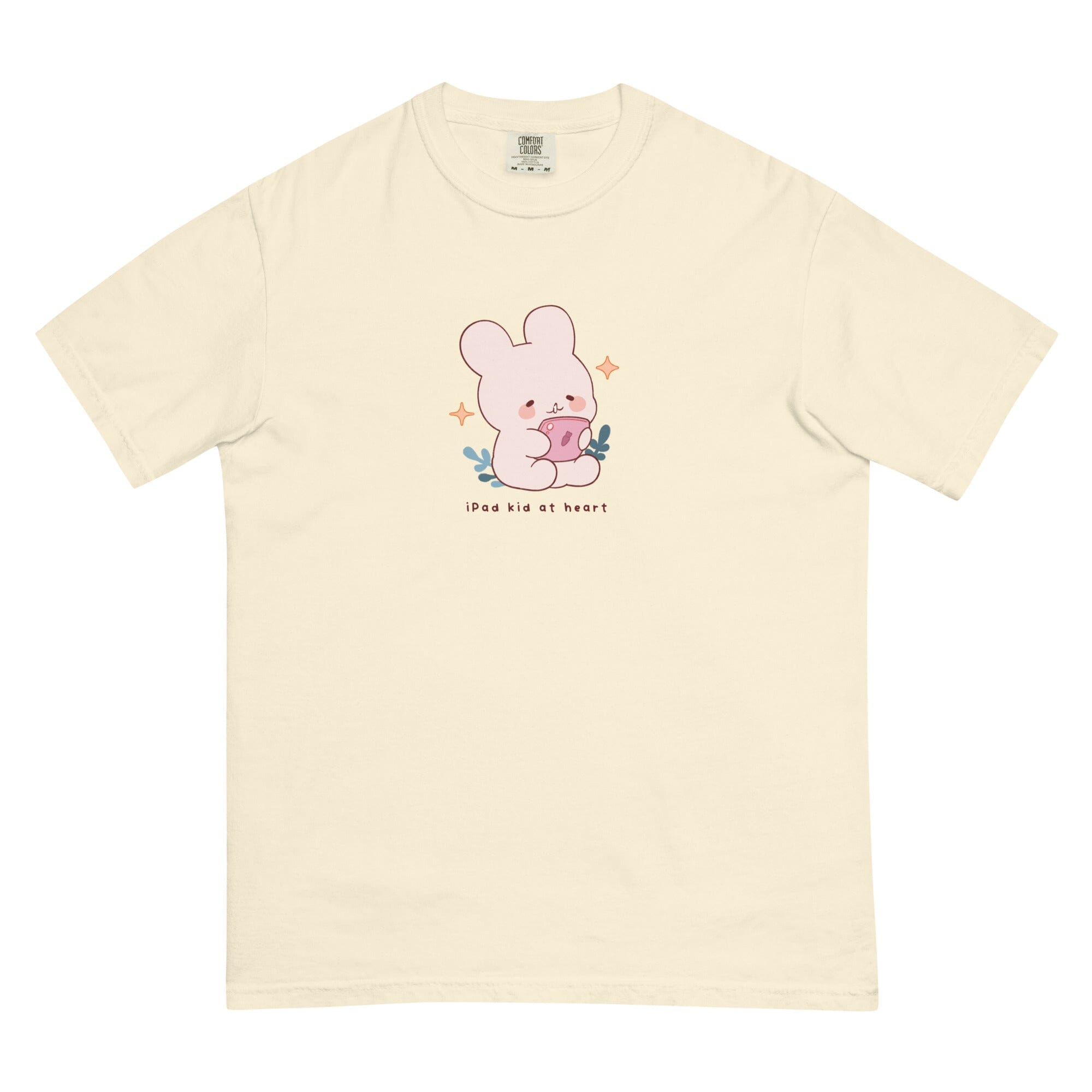 Ipad Kid | Unisex garment-dyed heavyweight t-shirt | Cozy Games & Hobbies Threads & Thistles Inventory Ivory S