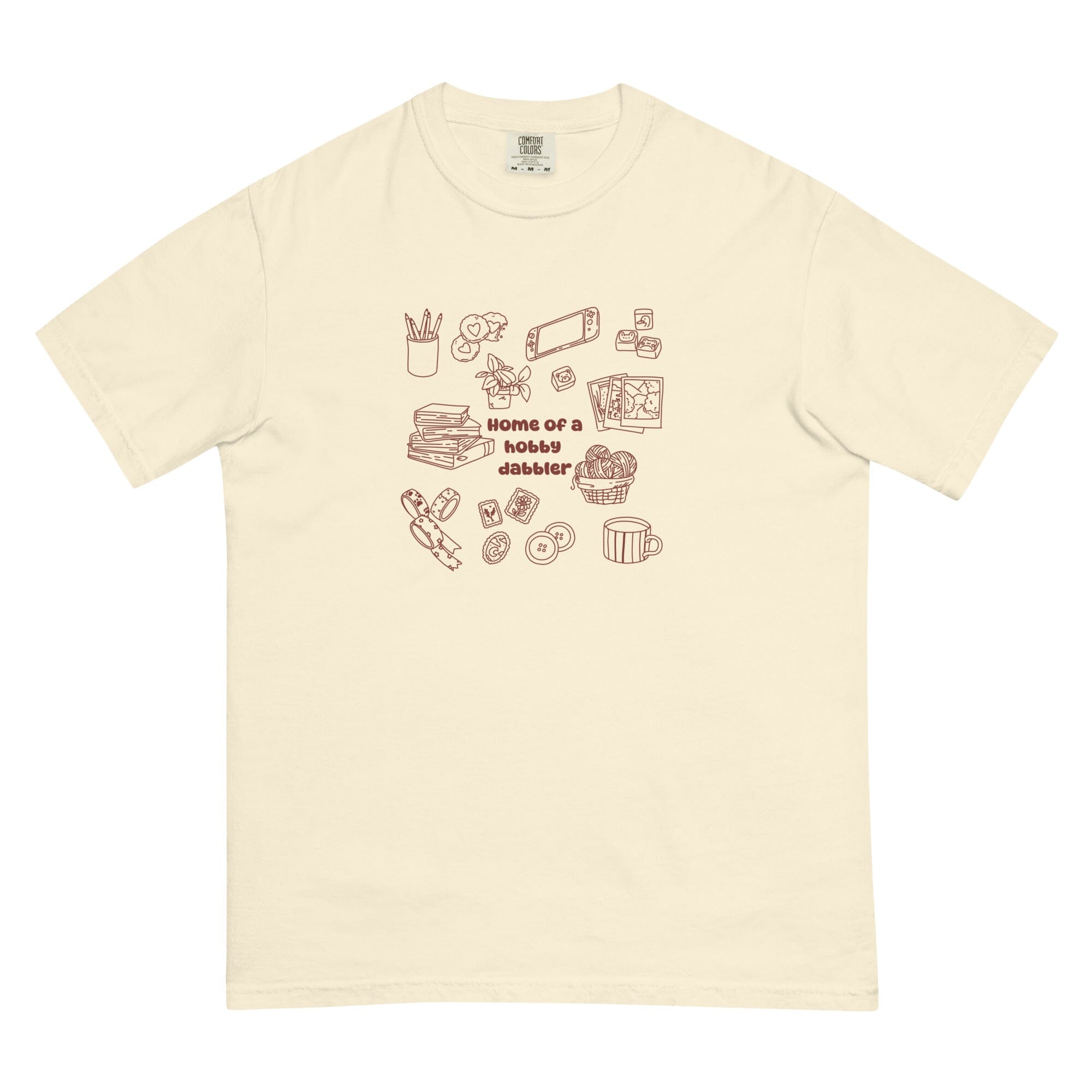 Hobby Dabbler | Relaxed T-shirt | Cozy Games & Hobbies Threads & Thistles Inventory Ivory S