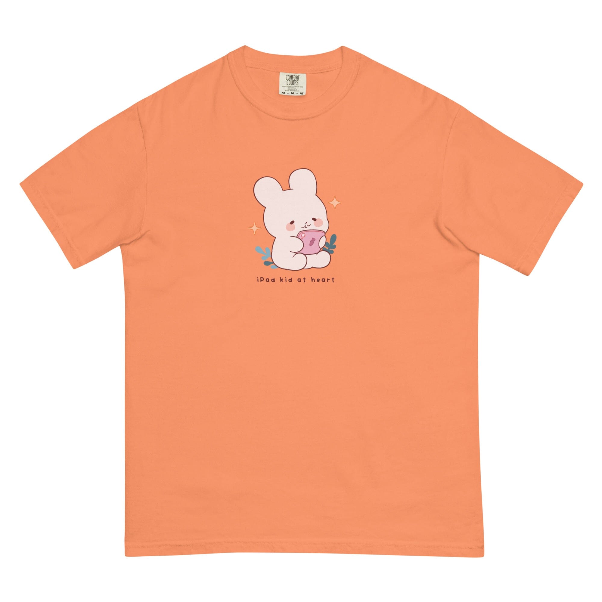 Ipad Kid | Unisex garment-dyed heavyweight t-shirt | Cozy Games & Hobbies Threads & Thistles Inventory Terracotta S