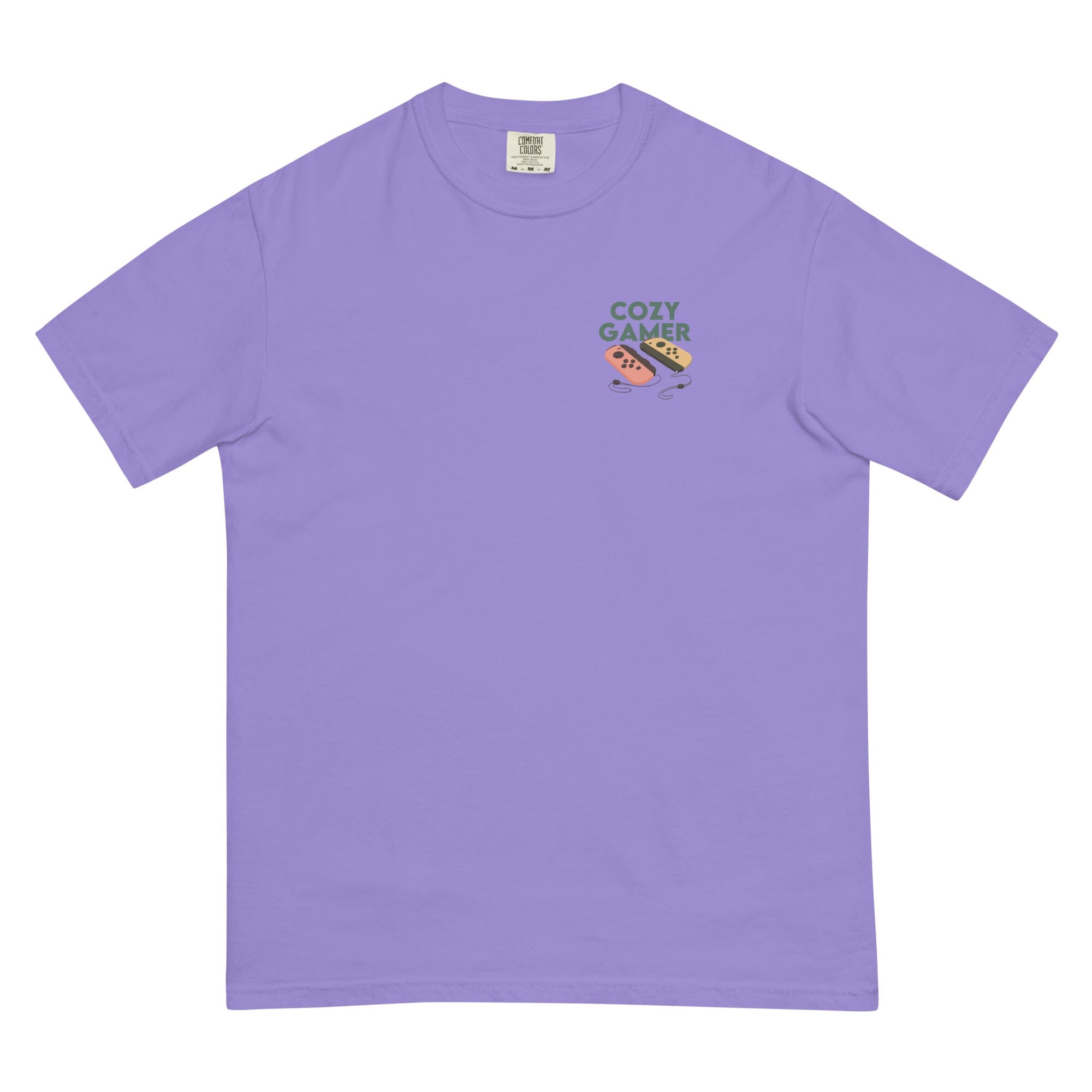 Cozy Gamer | Unisex garment-dyed heavyweight t-shirt | Cozy Games & Hobbies Threads & Thistles Inventory Violet S