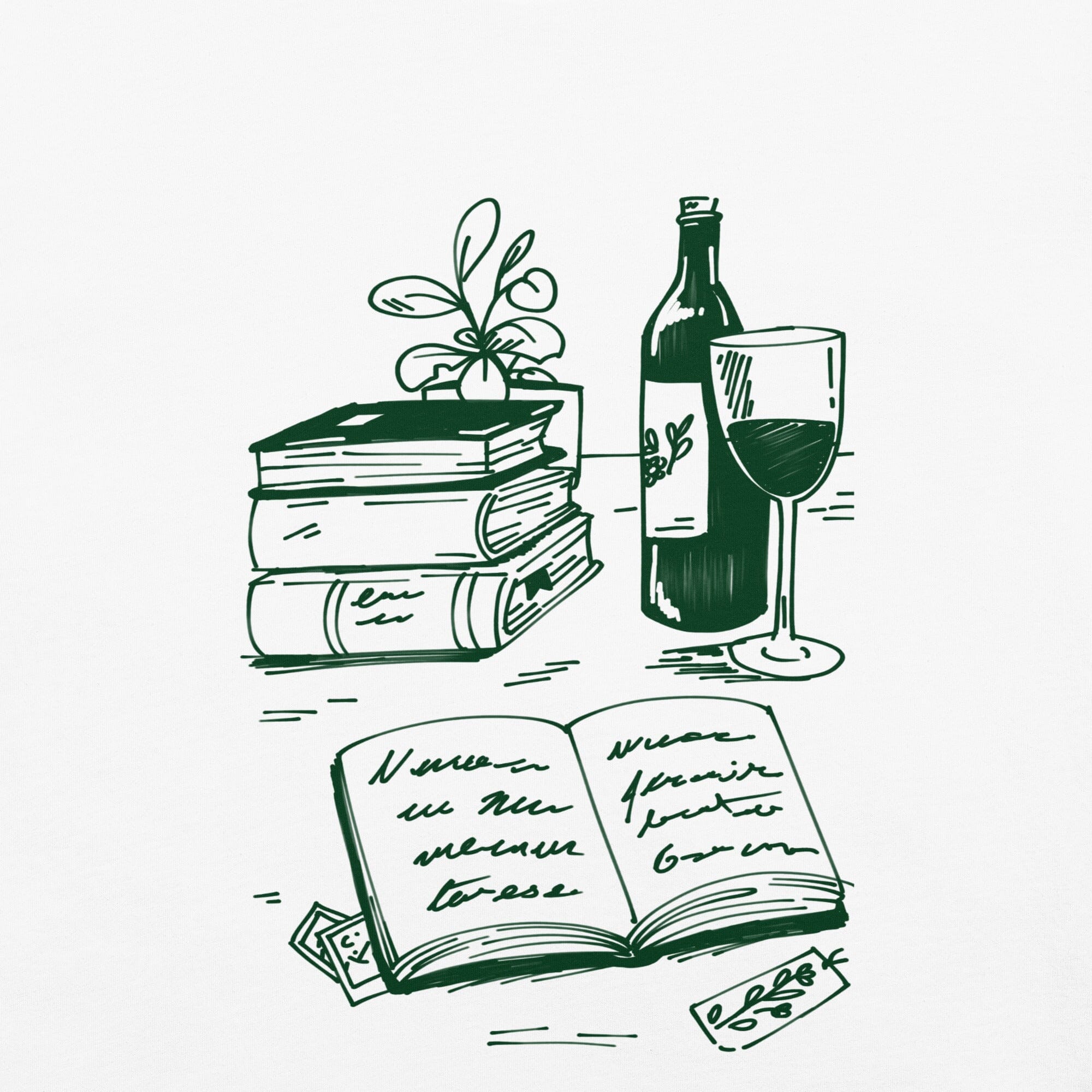 Cozy Hobby Vignette | Relaxed T-shirt | Cozy Games & Hobbies Threads & Thistles Inventory