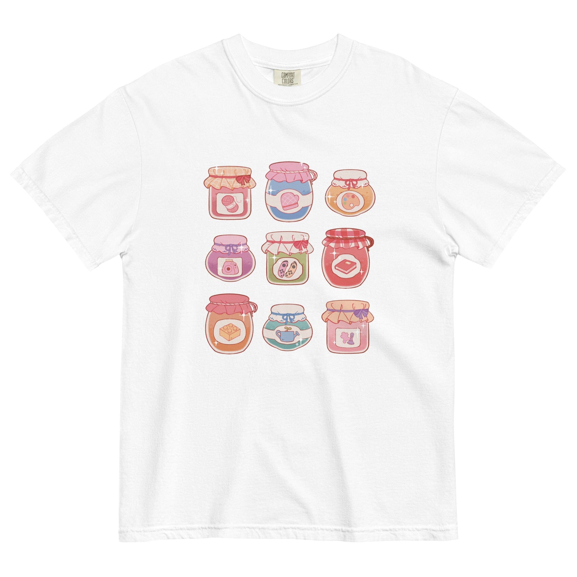 Cozy Hobby Jams | Unisex garment-dyed heavyweight t-shirt | Cozy Games & Hobbies Threads & Thistles Inventory White S
