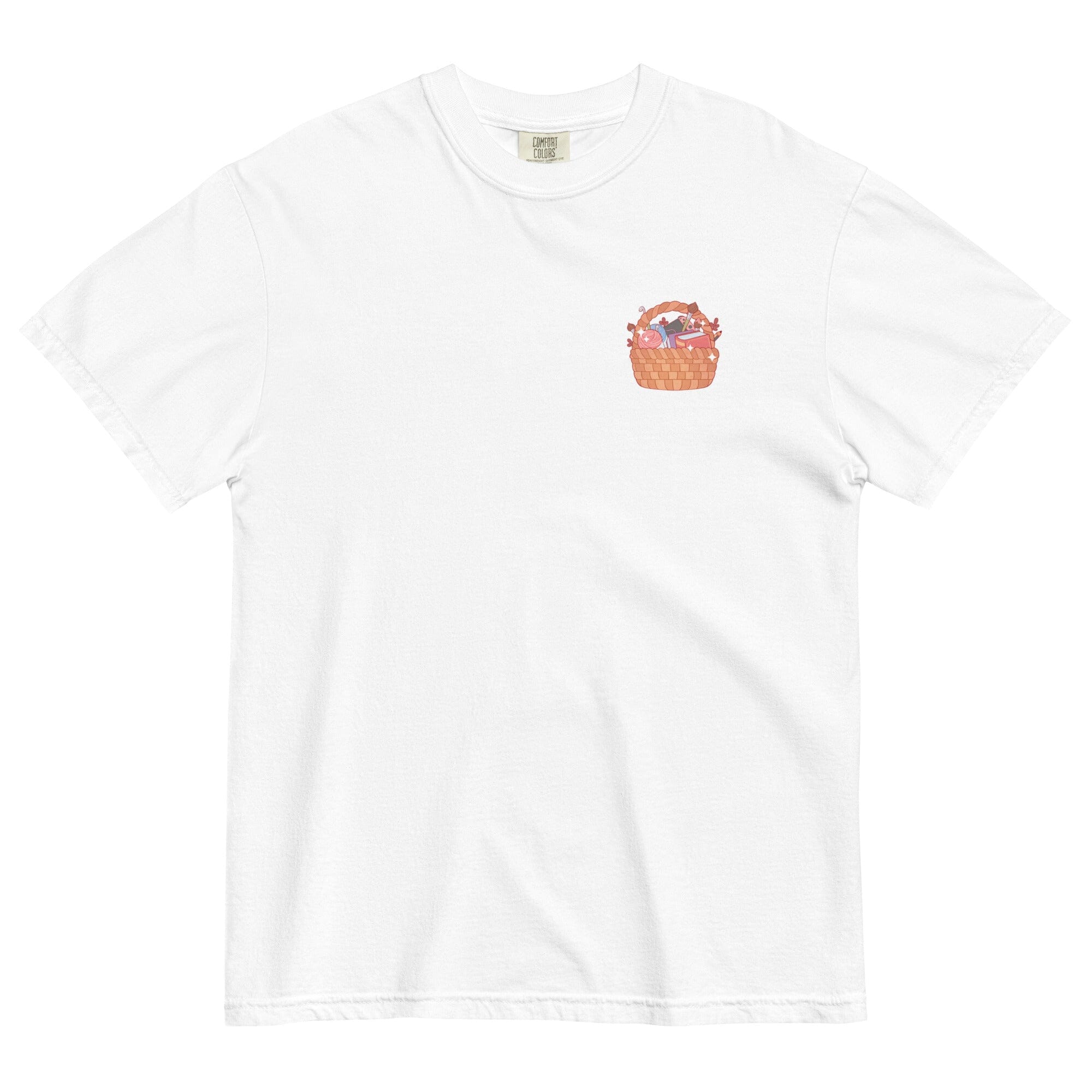 Cozy Hobby Basket | Unisex garment-dyed heavyweight t-shirt | Cozy Games & Hobbies Threads & Thistles Inventory
