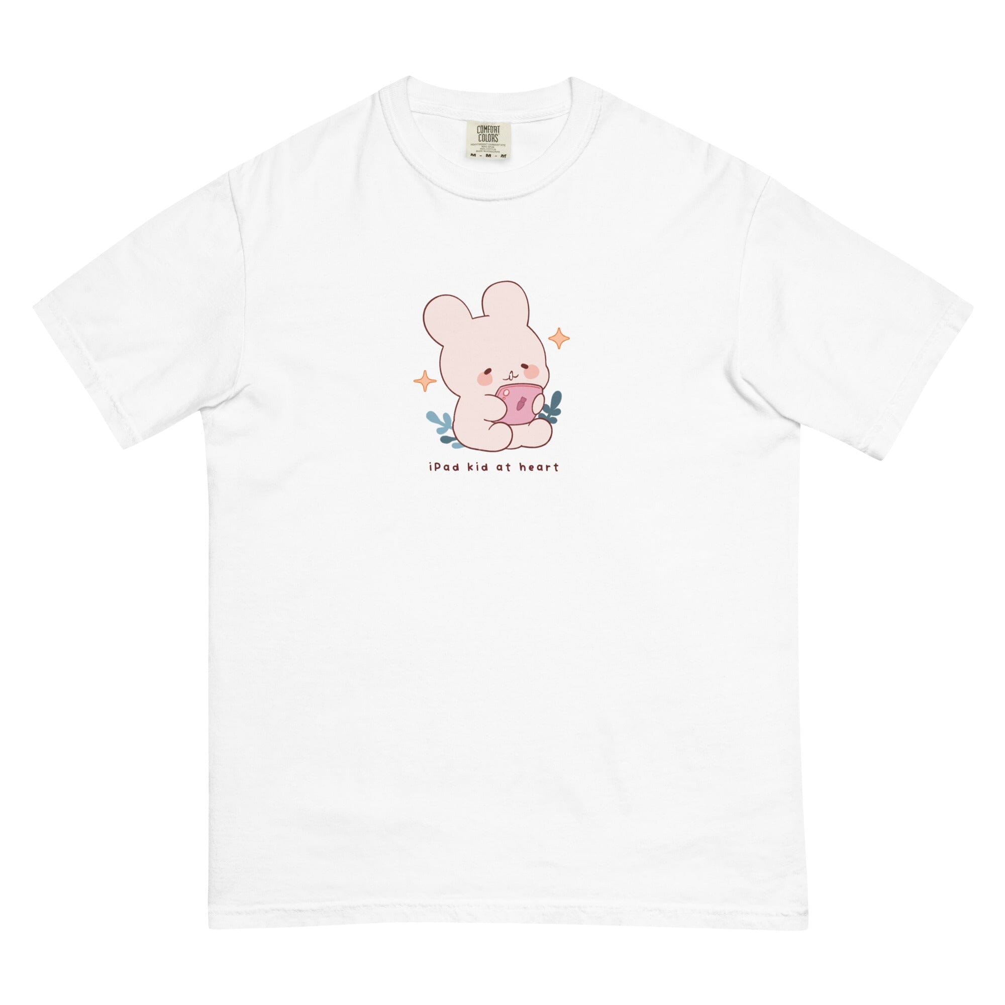 Ipad Kid | Unisex garment-dyed heavyweight t-shirt | Cozy Games & Hobbies Threads & Thistles Inventory White S