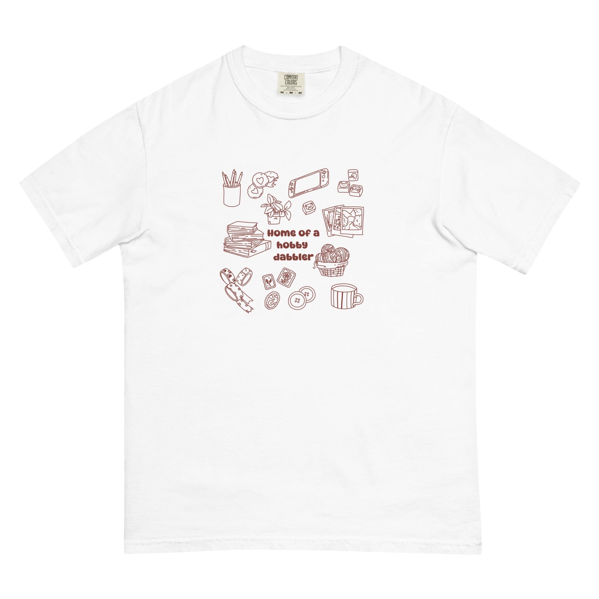 Hobby Dabbler | Relaxed T-shirt | Cozy Games & Hobbies Threads & Thistles Inventory White S