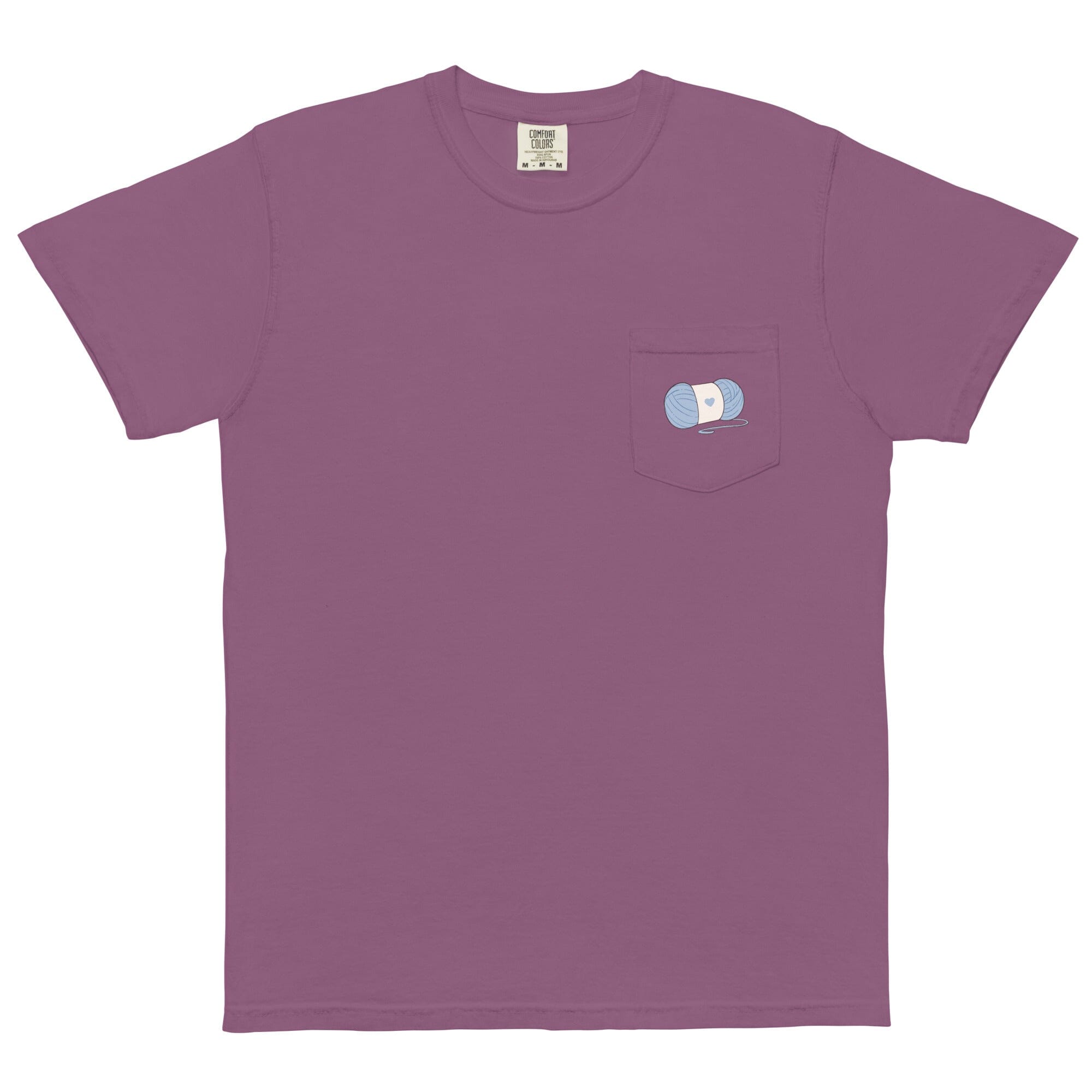 Cozy Knits | Unisex garment-dyed pocket t-shirt | Cozy games & Hobbies Threads & Thistles Inventory Berry S