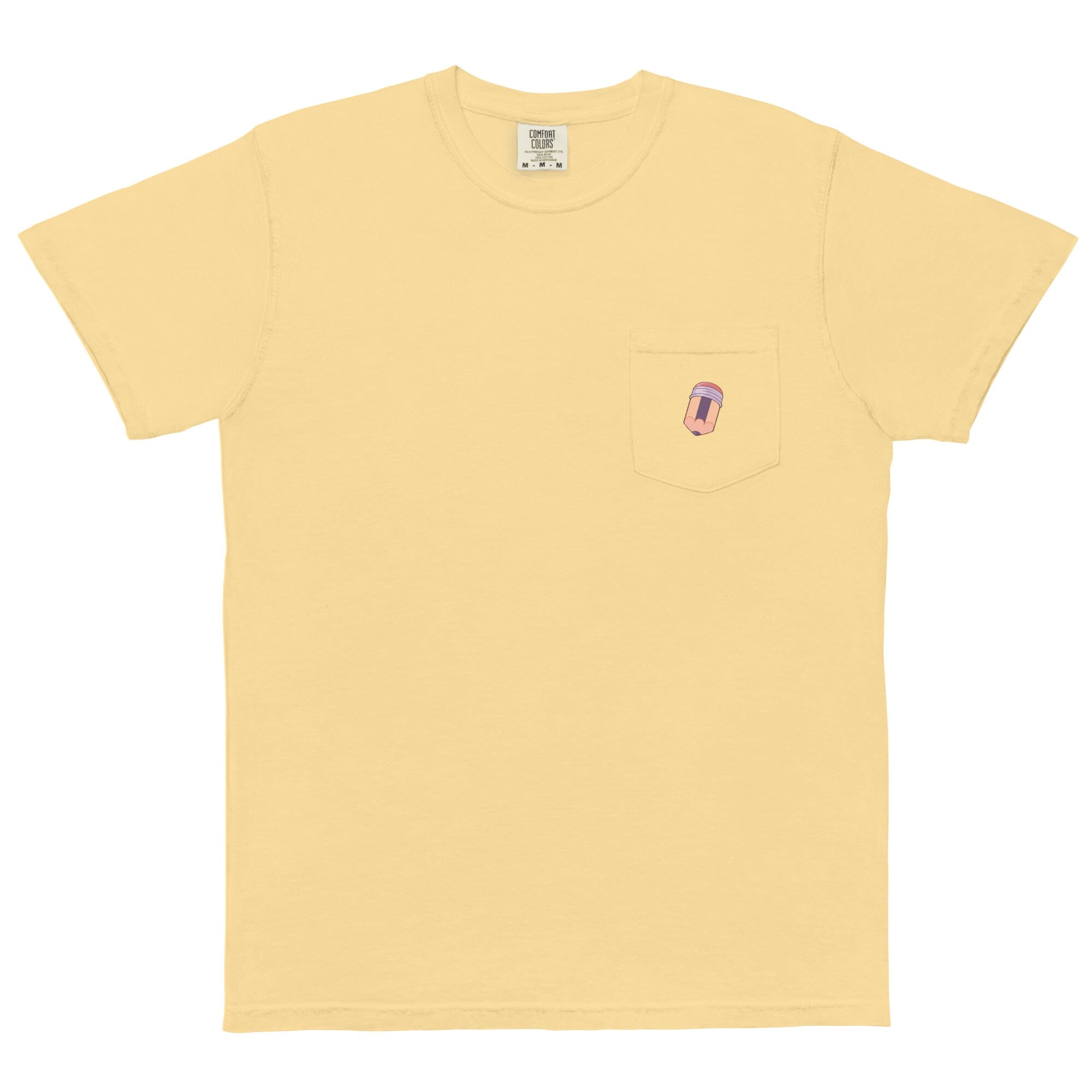 Writing Hobby | Unisex garment-dyed pocket t-shirt | Cozy Games & Hobbies Threads & Thistles Inventory Butter S