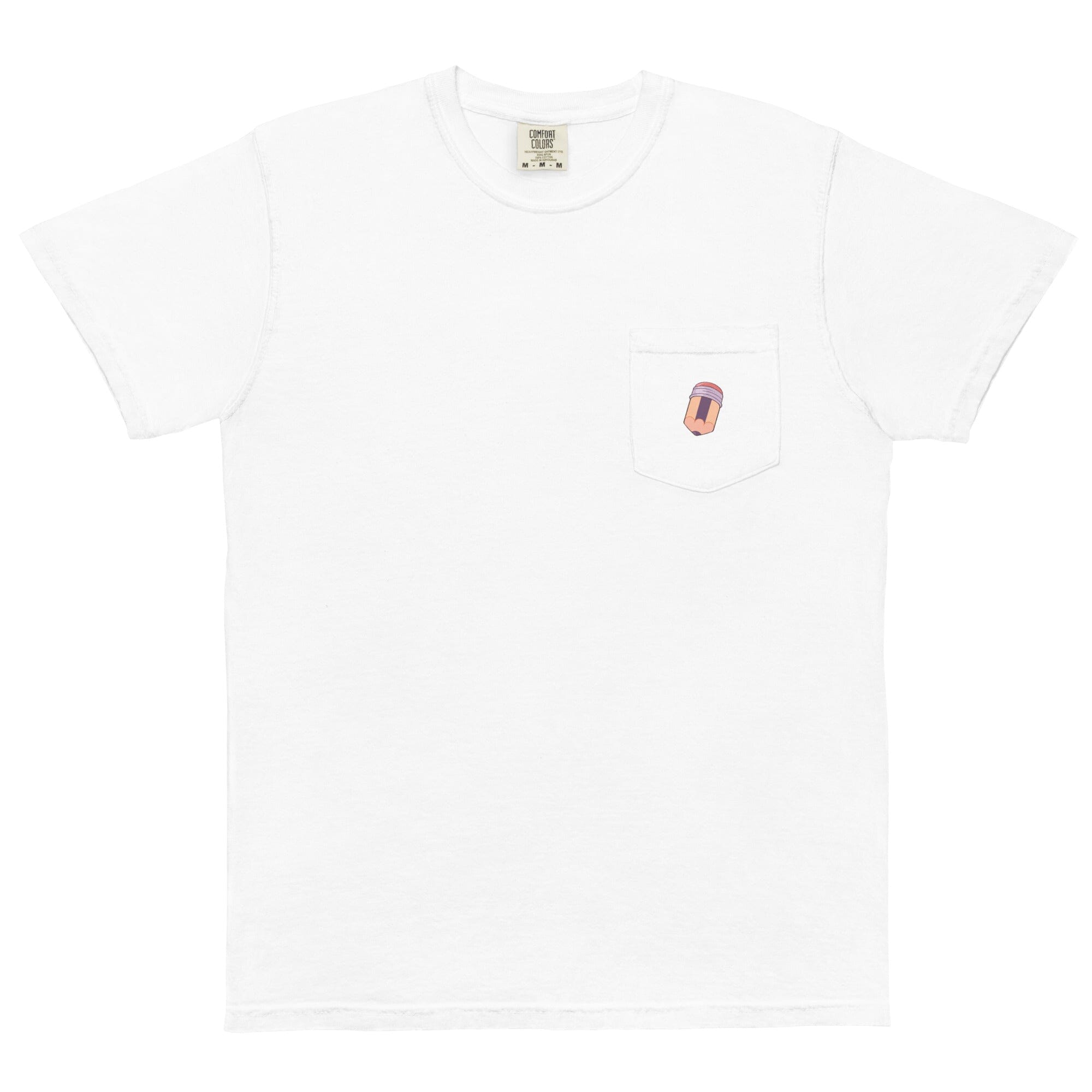 Writing Hobby | Unisex garment-dyed pocket t-shirt | Cozy Games & Hobbies Threads & Thistles Inventory White S