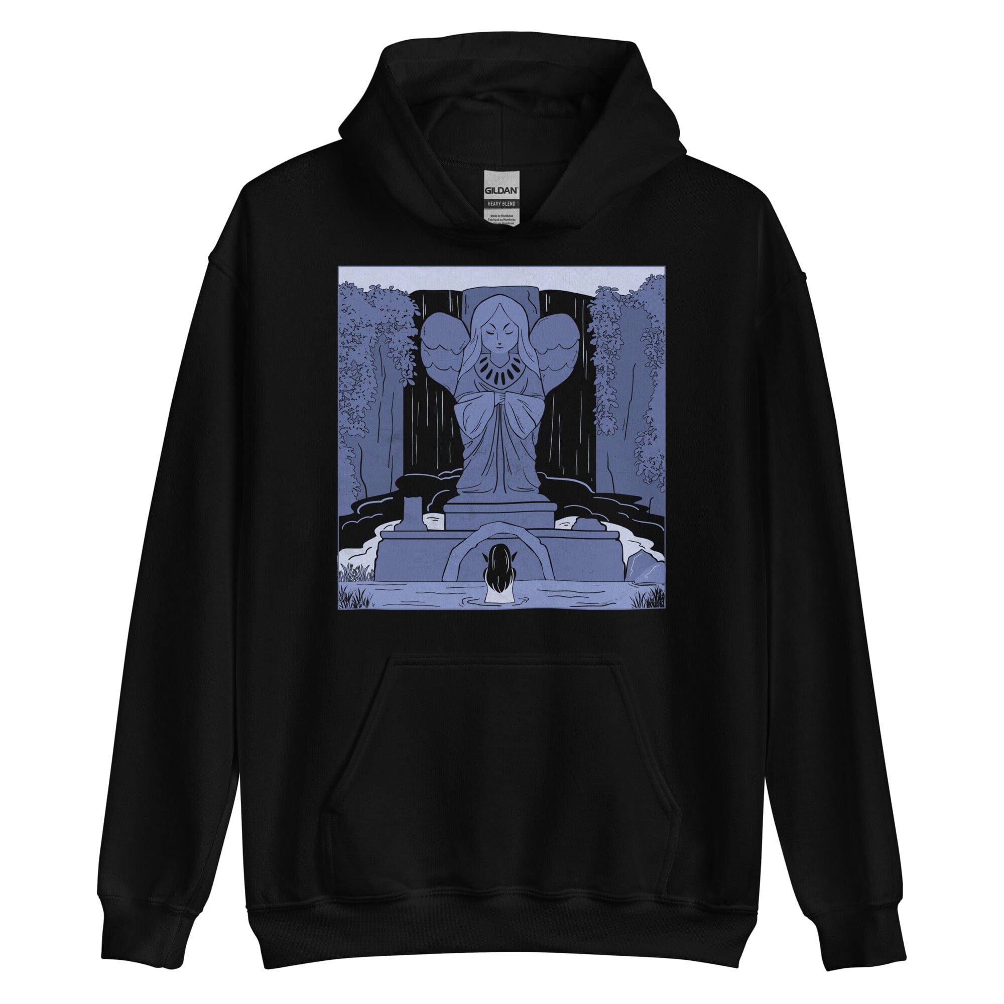 Goddess Statue | Unisex Hoodie | The Legend of Zelda Threads & Thistles Inventory Black S