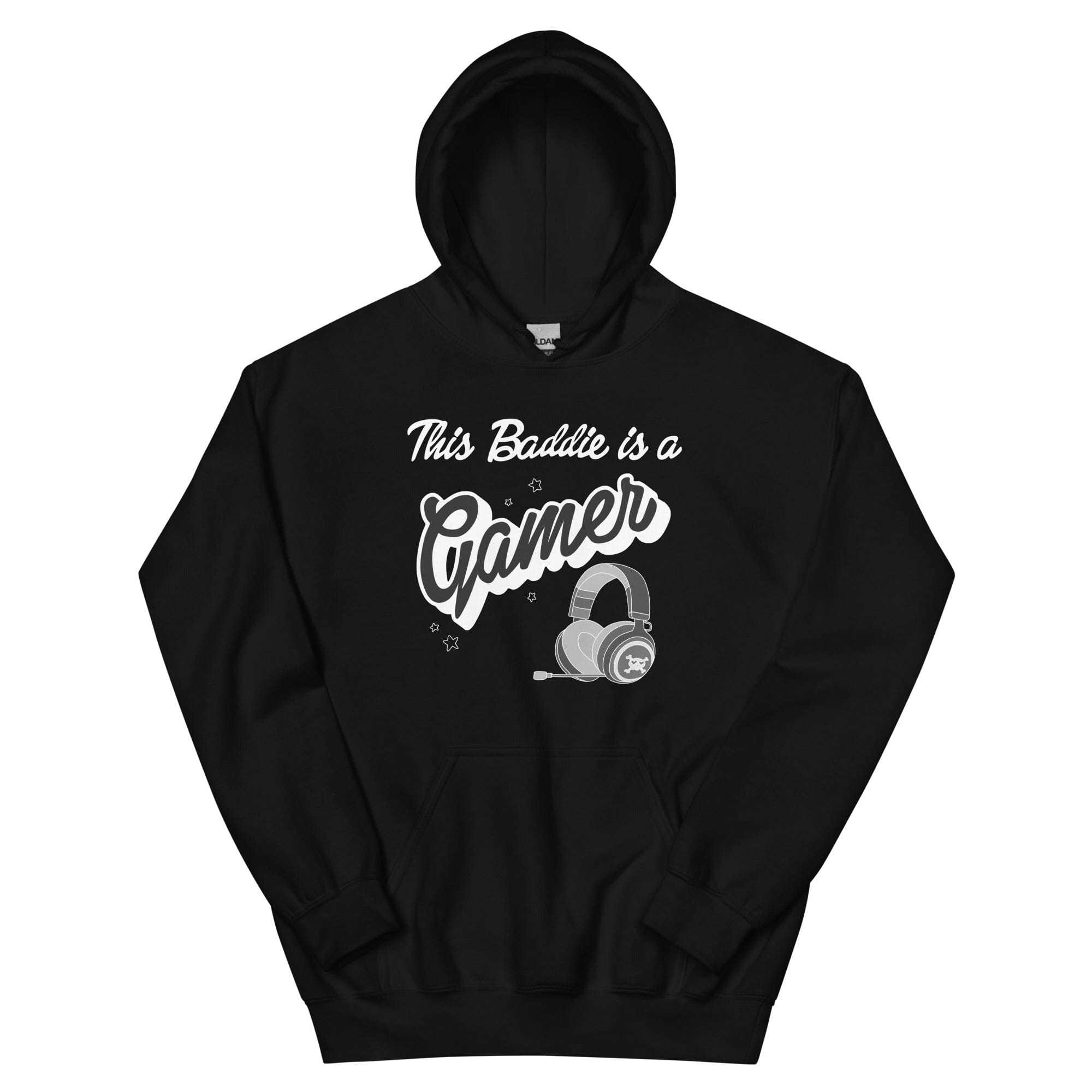 This Baddie is a Gamer | Unisex Hoodie | Feminist Gamer Threads & Thistles Inventory Black S
