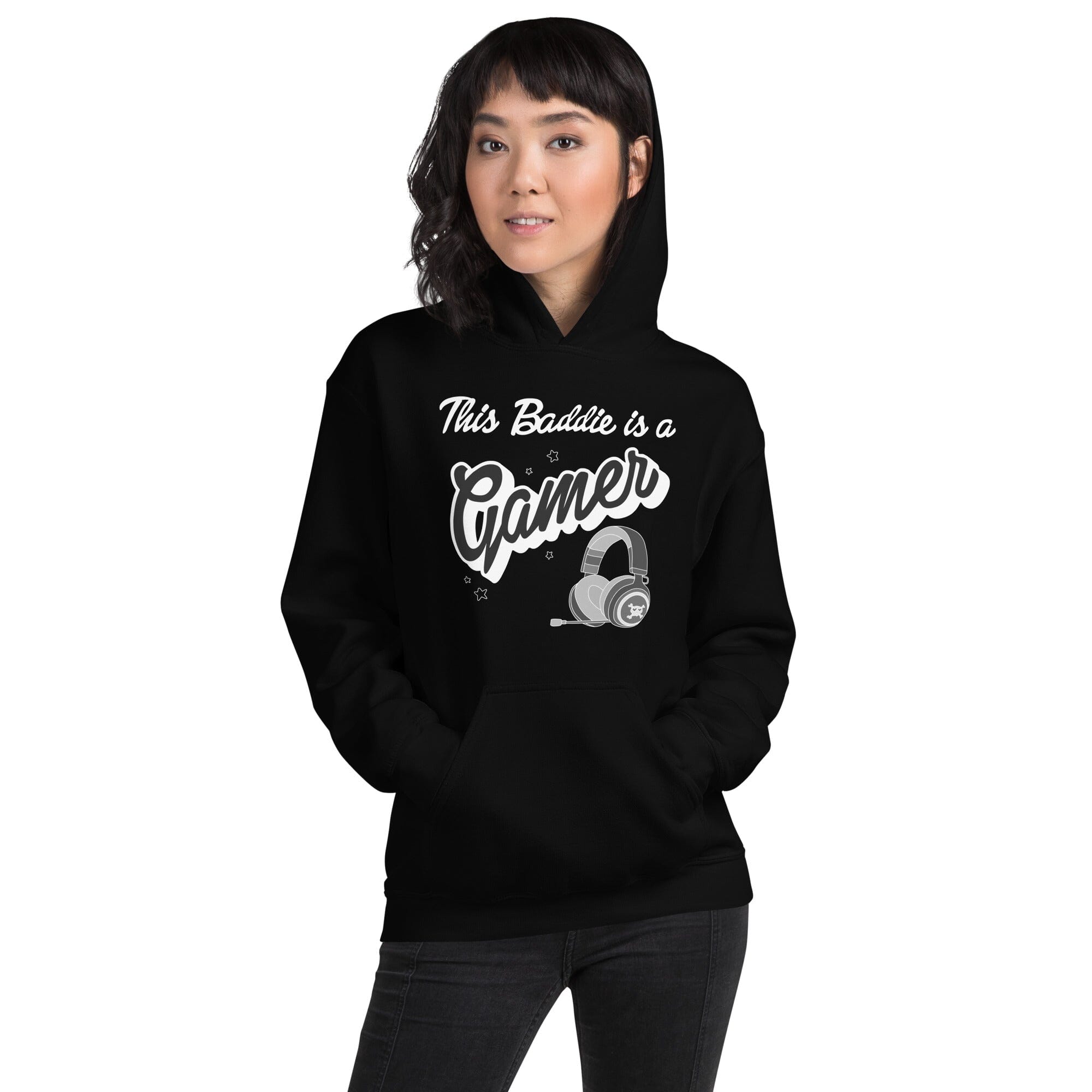 This Baddie is a Gamer | Unisex Hoodie | Feminist Gamer Threads & Thistles Inventory