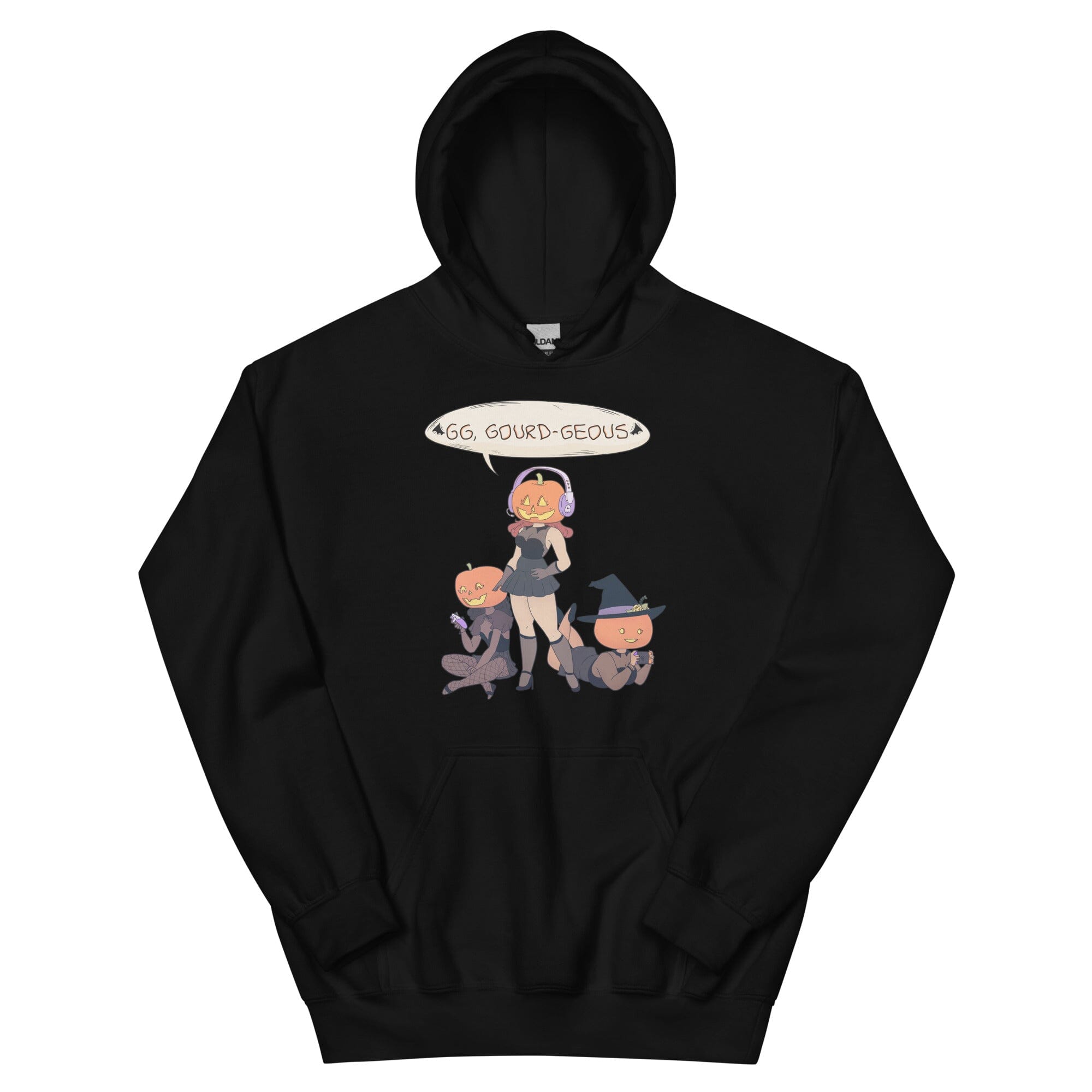 GG, Gourd-geous | Unisex Hoodie | Fall Halloween Threads & Thistles Inventory Black S