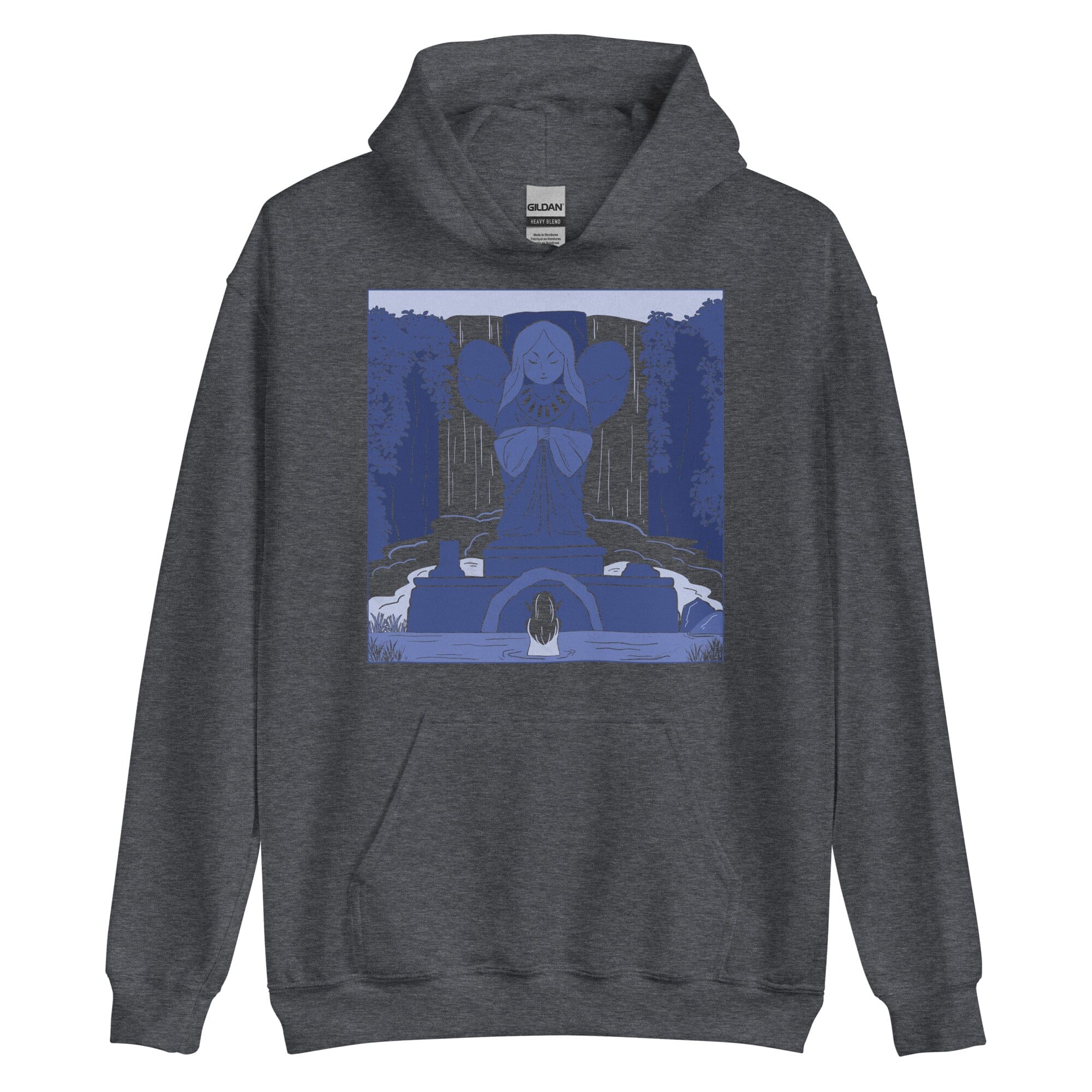 Goddess Statue | Unisex Hoodie | The Legend of Zelda Threads & Thistles Inventory Dark Heather S