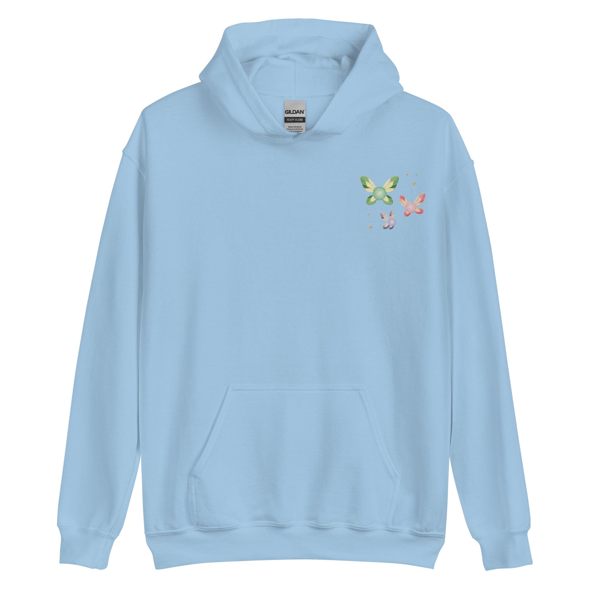 Navi Fairies | Embroidered Unisex Hoodie | The Legend of Zelda Threads & Thistles Inventory Light Blue S