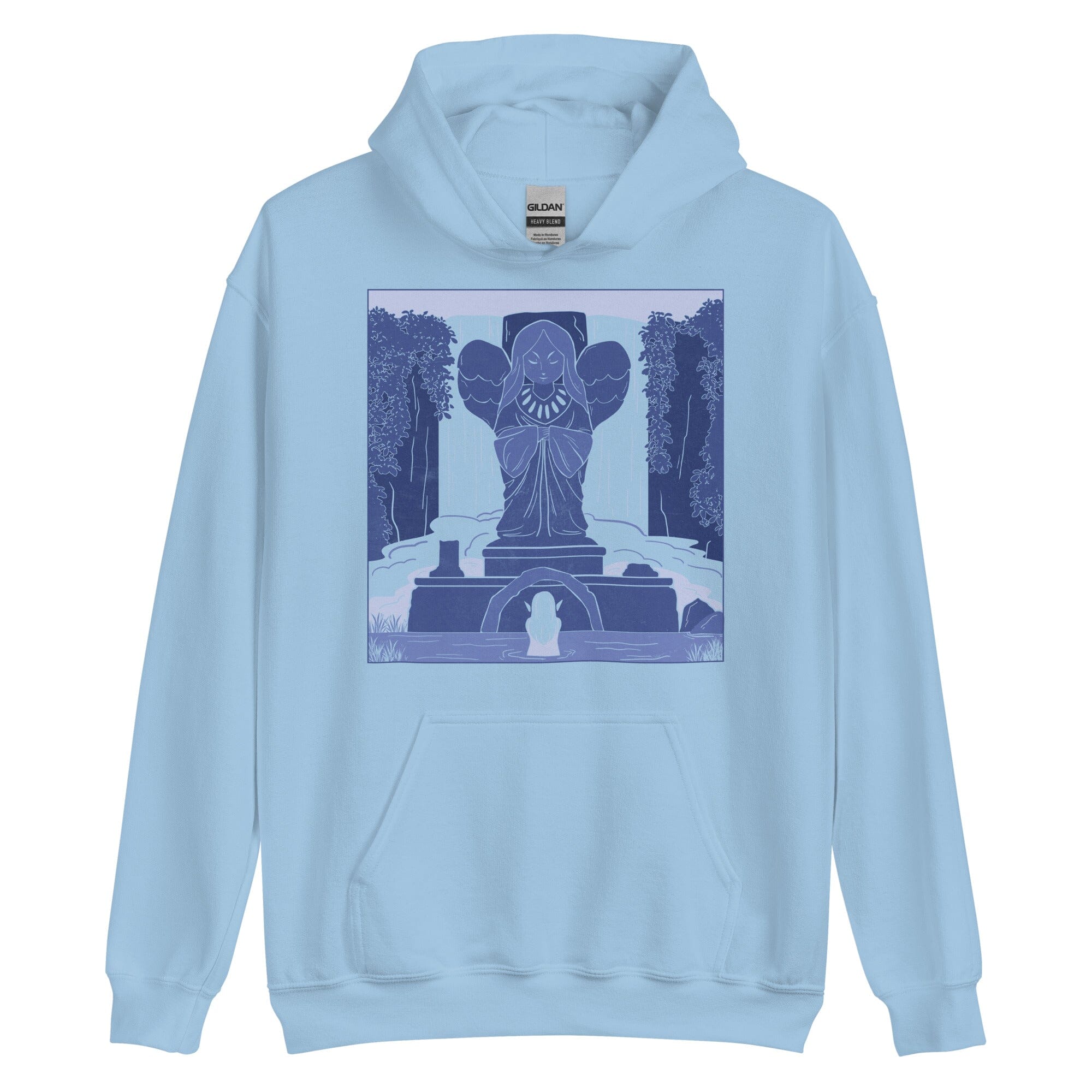 Goddess Statue | Unisex Hoodie | The Legend of Zelda Threads & Thistles Inventory Light Blue S