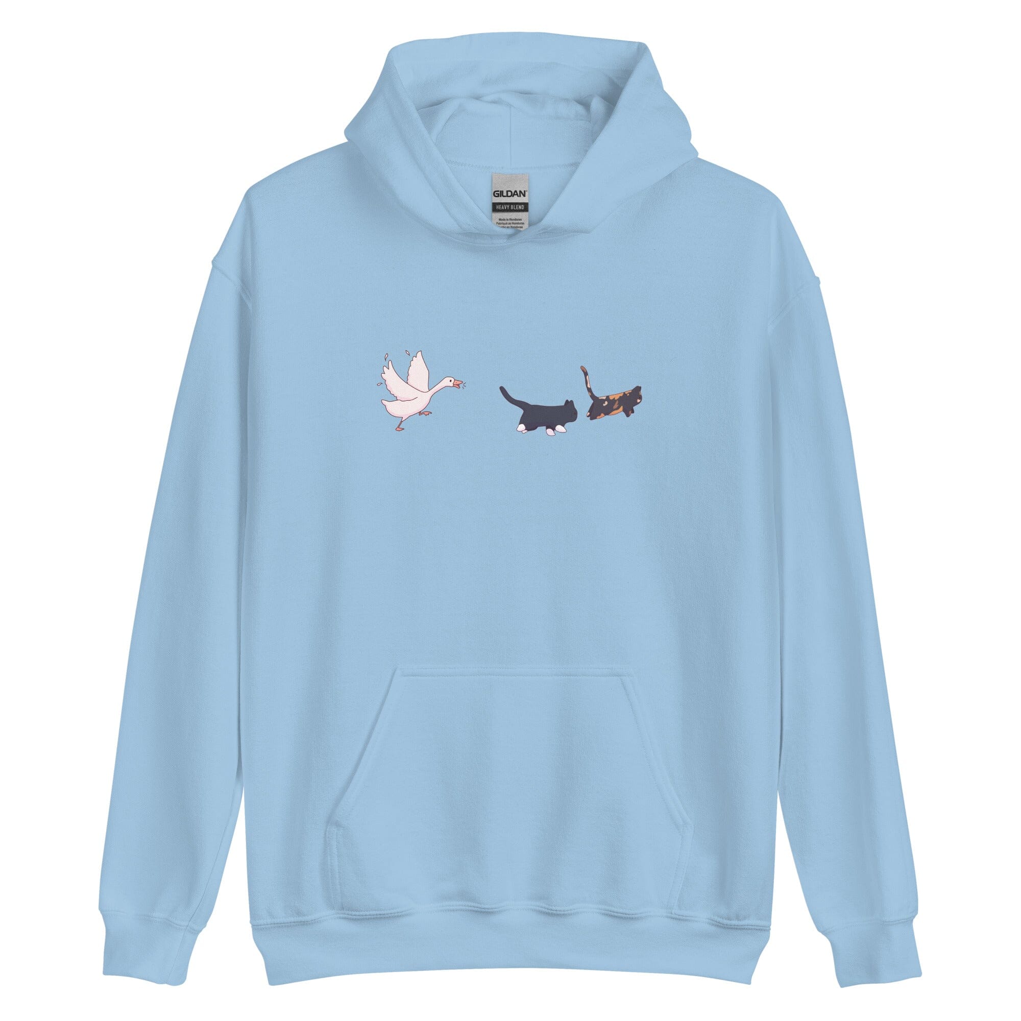 Goose Chase | Unisex Hoodie | TTI Stream Threads & Thistles Inventory Light Blue S
