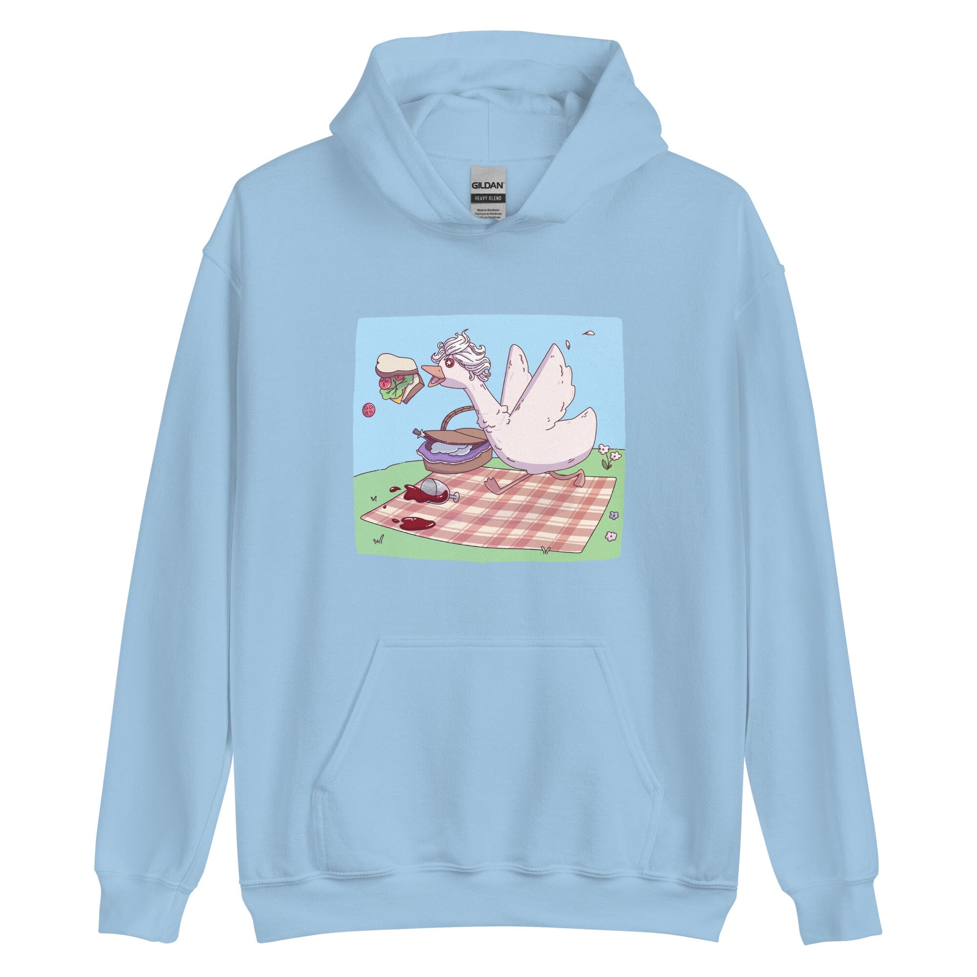 Goosestarion | Unisex Hoodie | Baldur's Gate Threads & Thistles Inventory Light Blue S